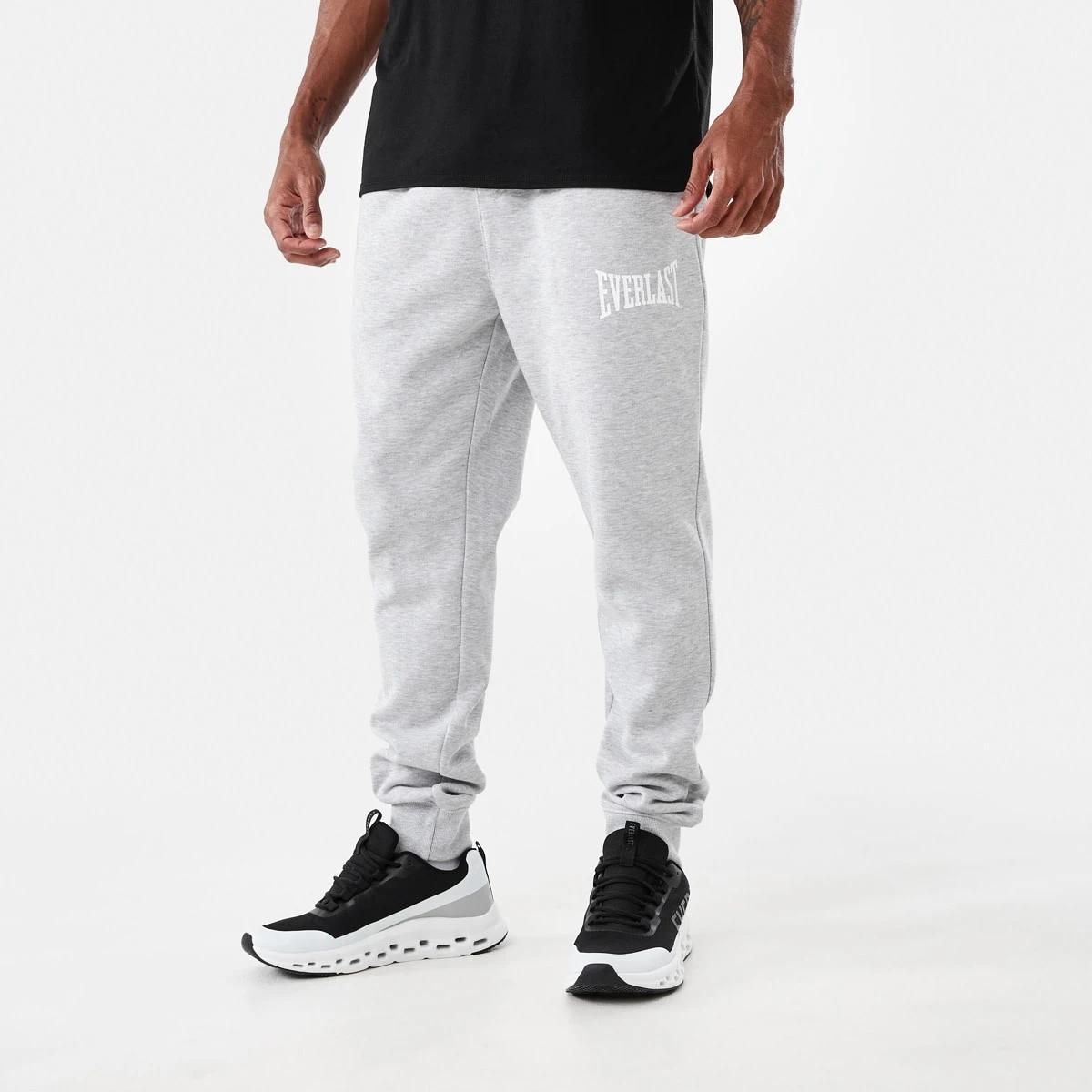 1 Everlast Mens Slim Trackpants Ever Grey Marle, 1 of 1