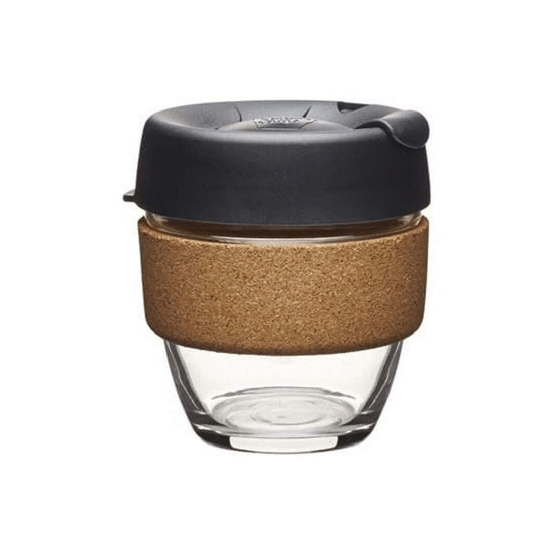3 Keepcup Brew Cork Changemakers Reusable Glass Cup Spill-proof Lid 227ml
 - Black, 3 of 3
