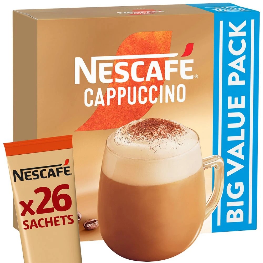 4 Nescafe Cappuccino Sachet 26 Pack, 4 of 7