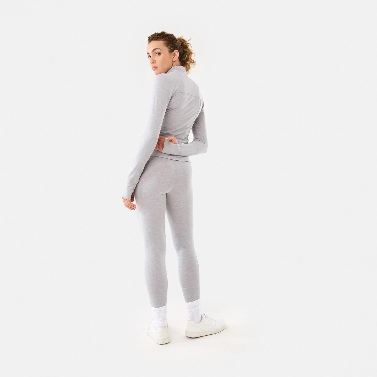 6 Active Womens Soft Touch Jacket Grey Marle, 6 of 10