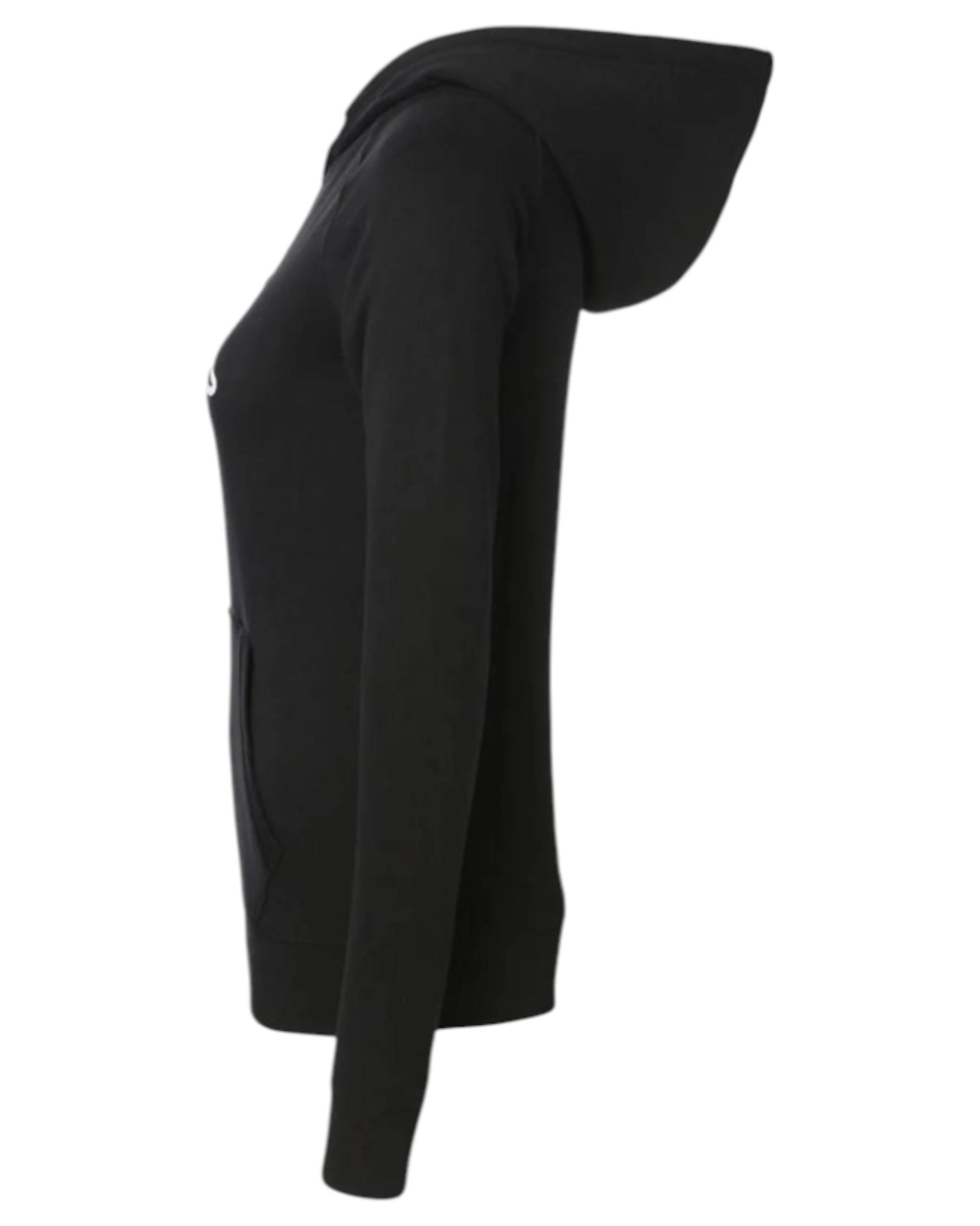 2 Kappa Womens Logo Zeleril Slim Black/White Hoodie Performance Jumper BLACK/WHITE, 2 of 6