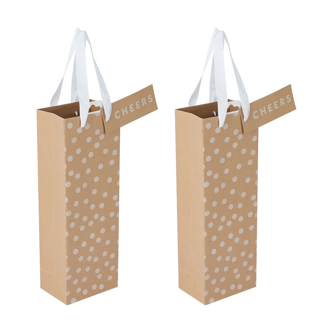 6 2 Pack Kraft Bottle Bags, 6 of 7