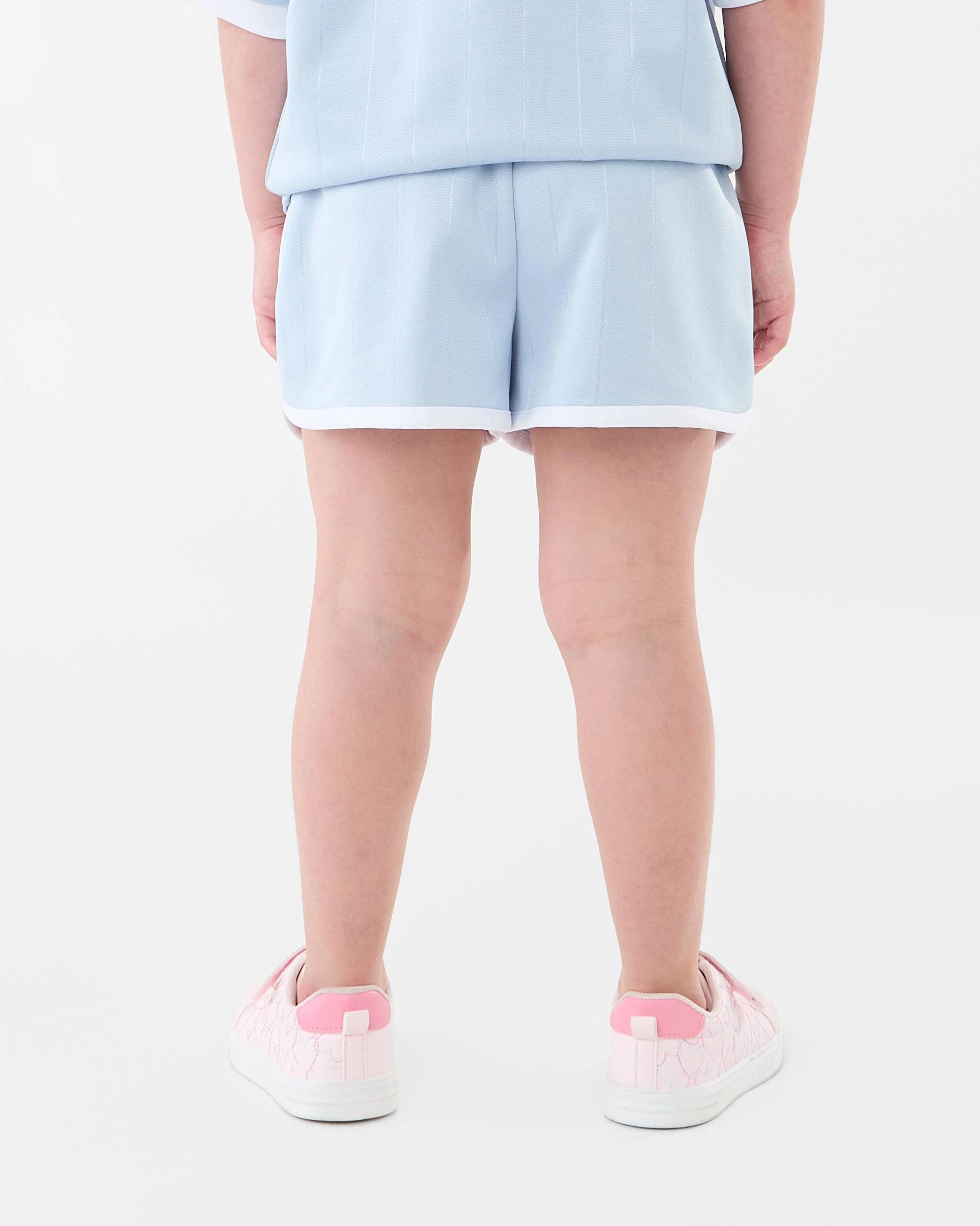 2 Mesh Sporty Shorts Blue Typo, 2 of 6