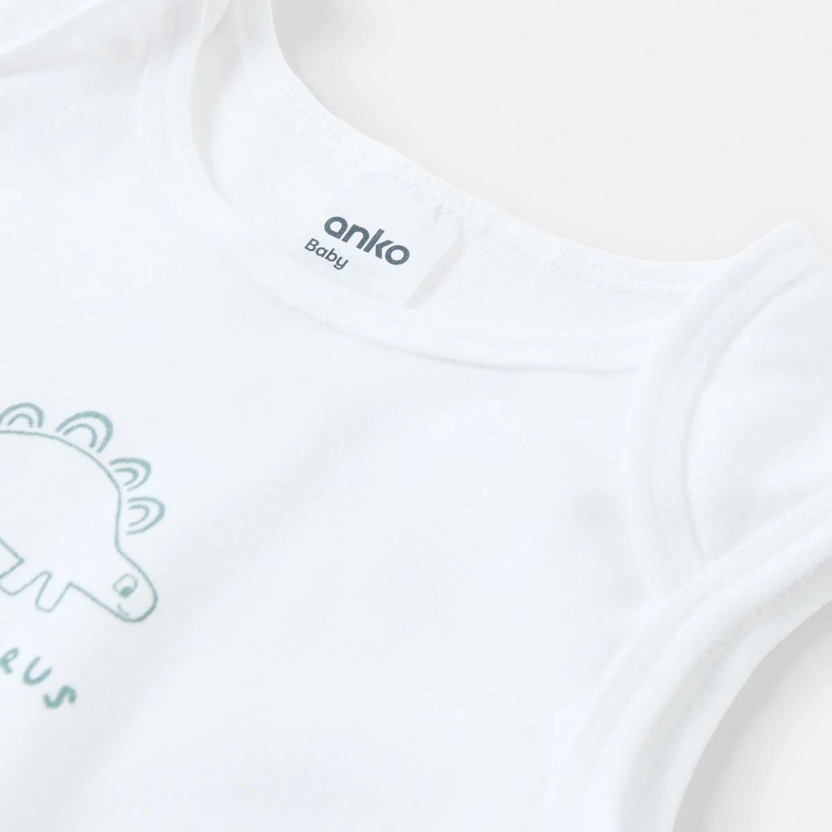 9 5 Pack Sleeveless Bodysuits Dino, 9 of 10