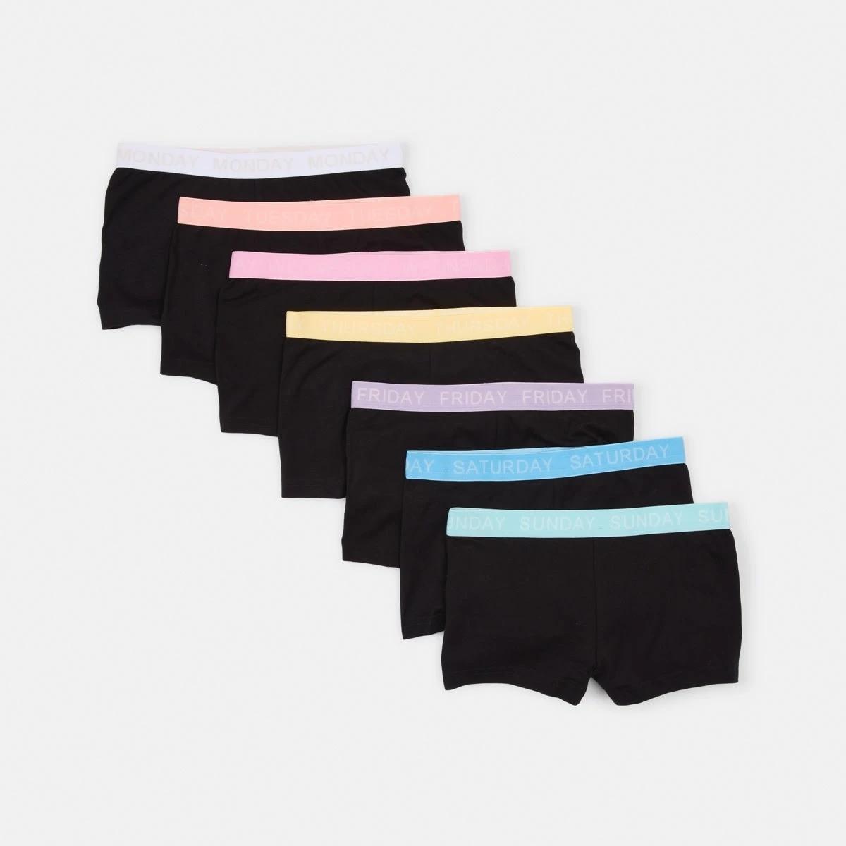 1 7 Pack Shorties BLACK SHORT MULTI, 1 of 10