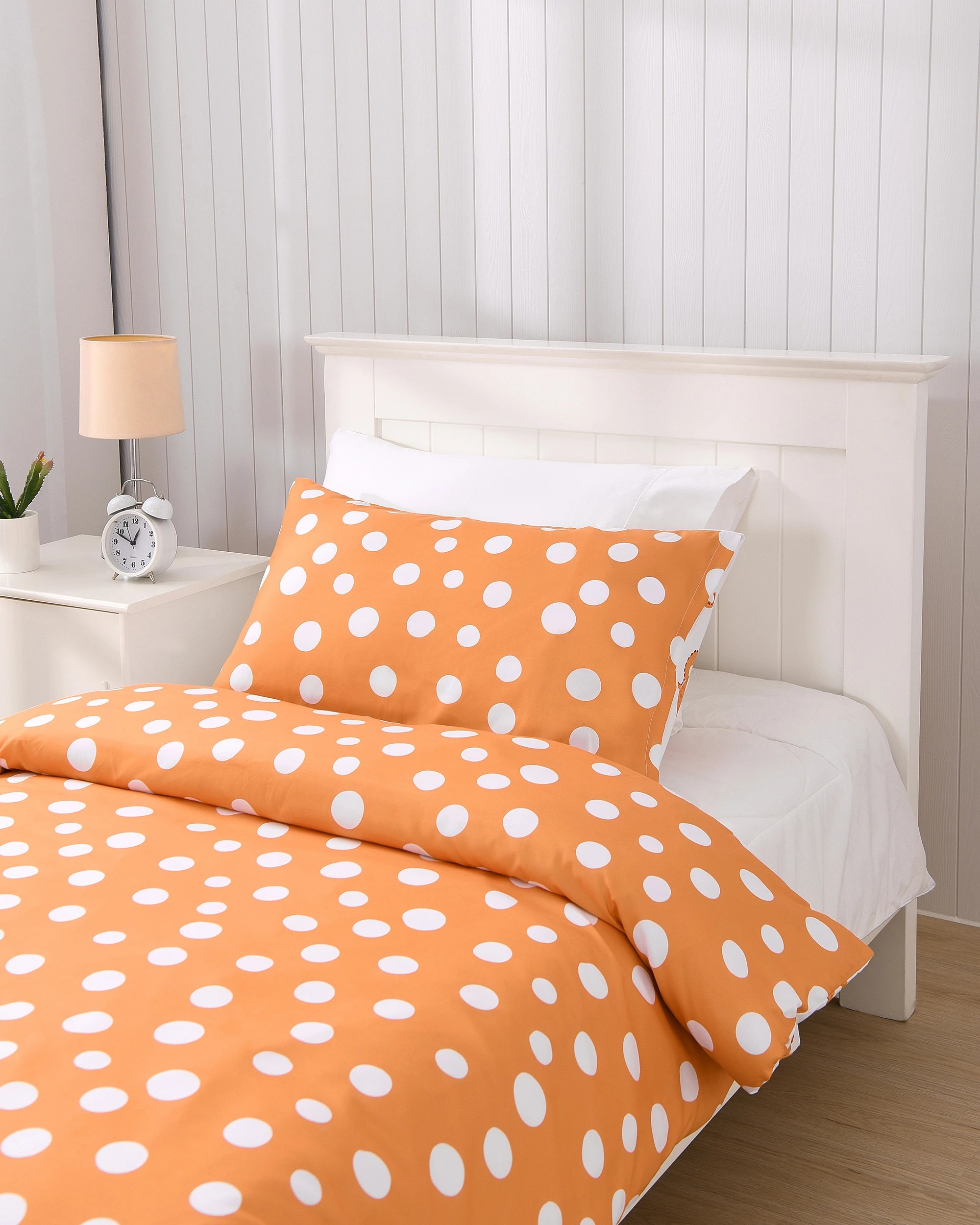 4 Jack & Ava Ollie the Octopus Kids Reversible Quilt Cover Set - Double Bed - Orange, 4 of 10