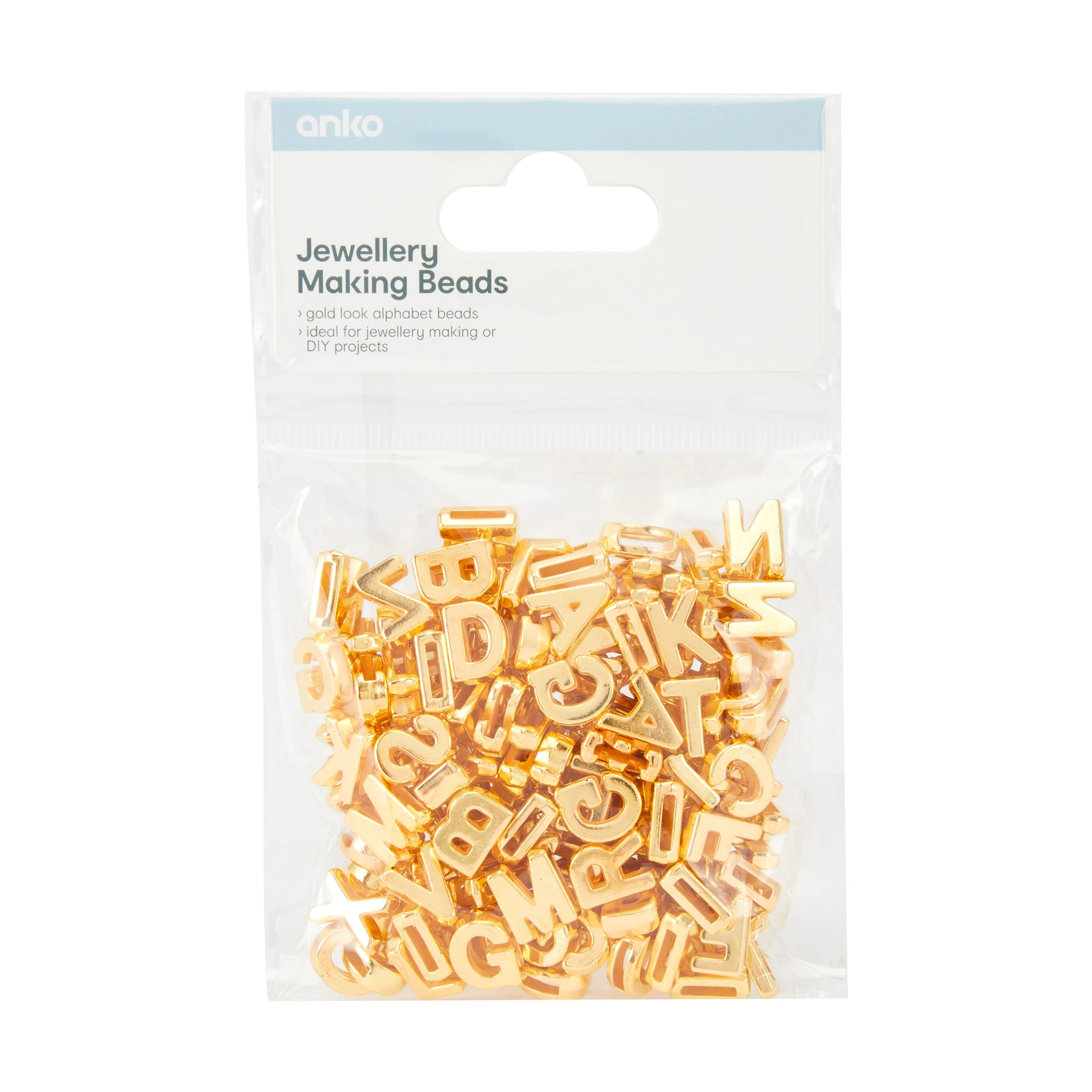 1 Jewellery Making Beads - Gold Look, 1 of 2