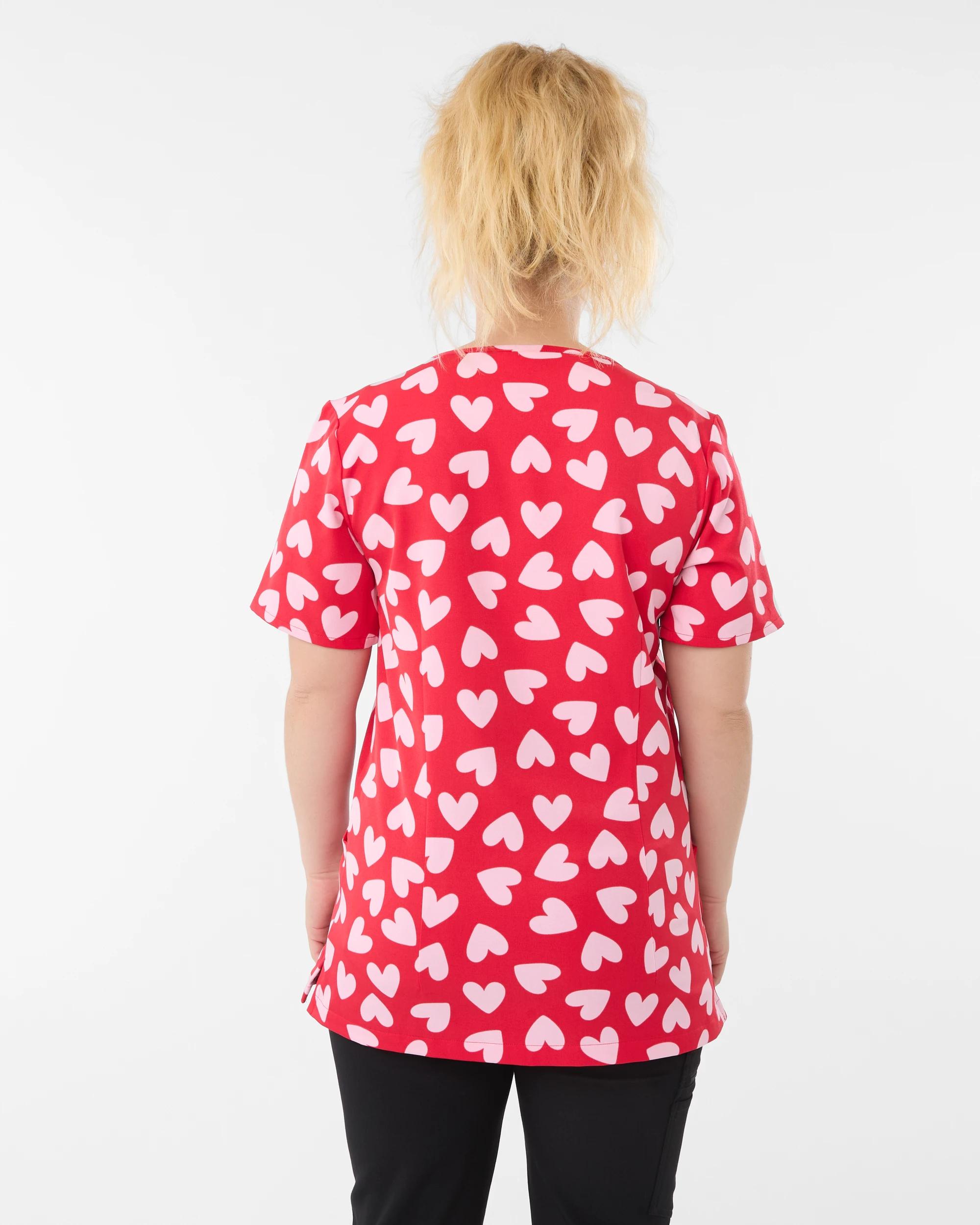 4 Scrub Top Red Hearts, 4 of 10