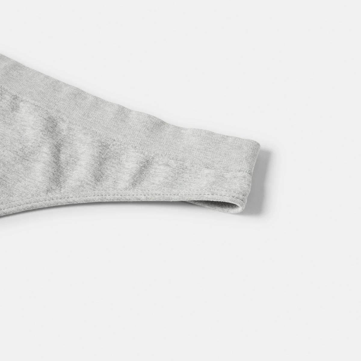 6 Ultra Smooth Seamfree G-String Briefs SILVER MARLE, 6 of 6