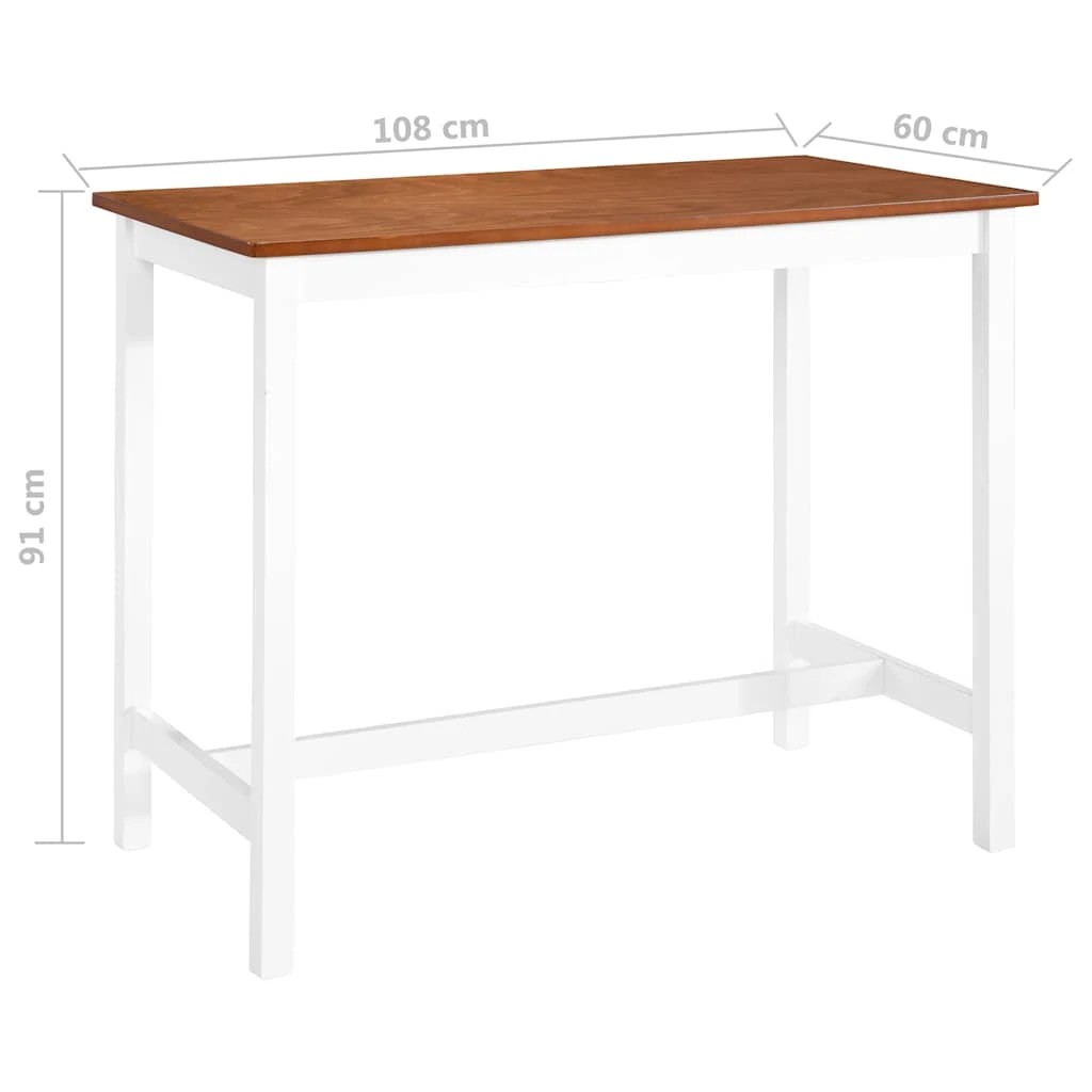 5 Vidaxl Bar Table Table - Brown, 5 of 5