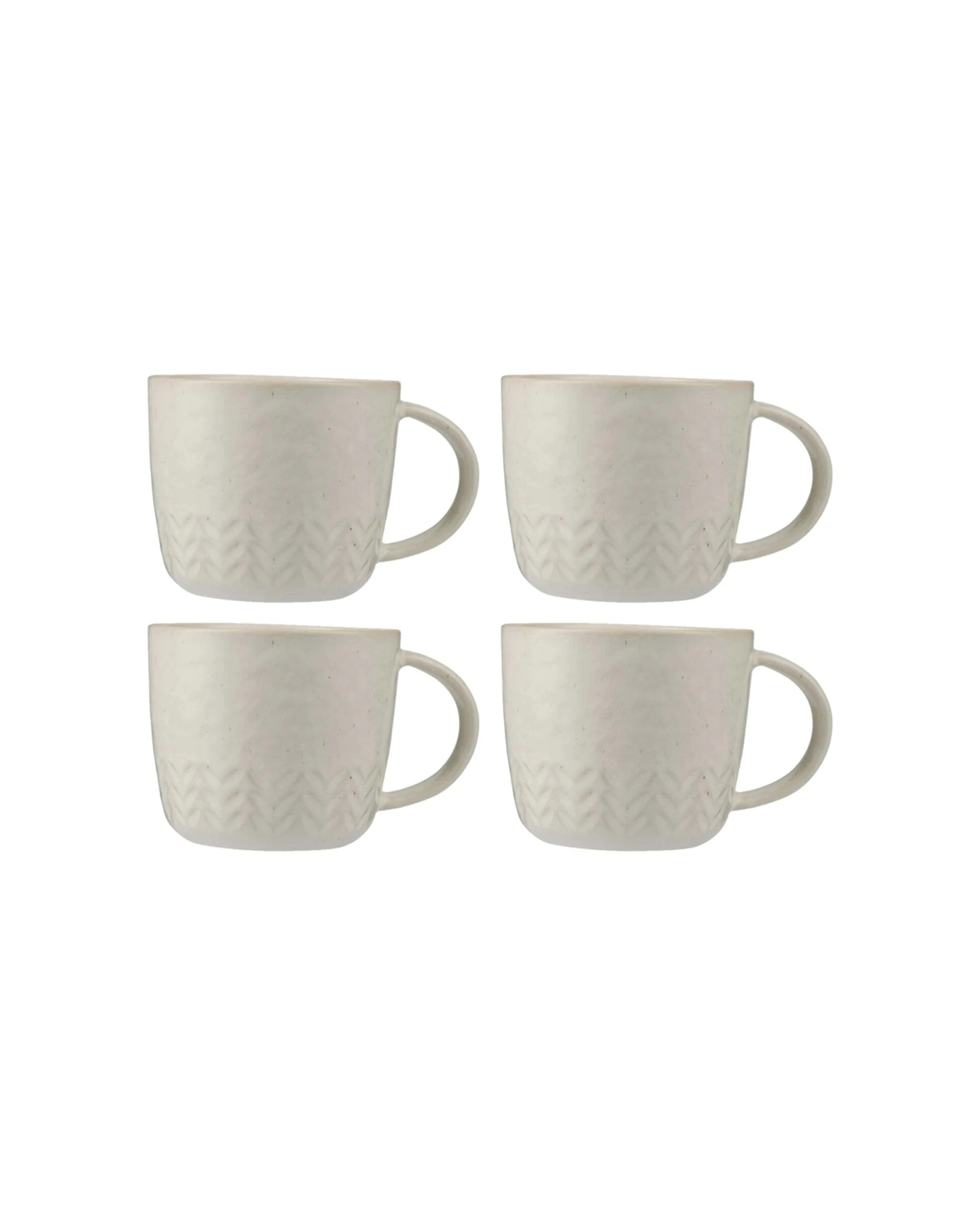 1 Maxwell & Williams 4PK The Mug Club Nordic Mug 400ml Stoneware Set - Natural, 1 of 1