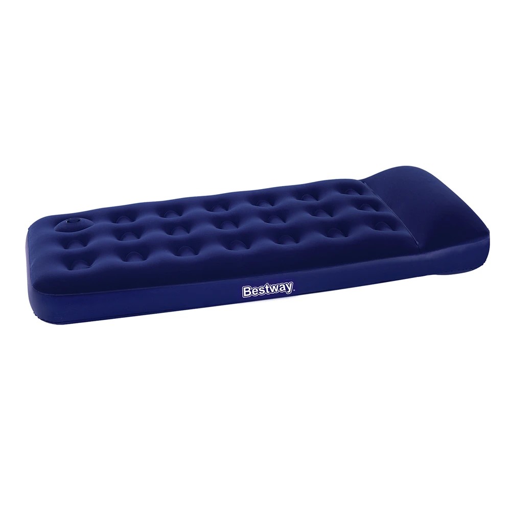 1 Bestway Air Mattress Single Inflatable Bed 185x76x22cm Airbed - Single Bed - Blue, 1 of 7