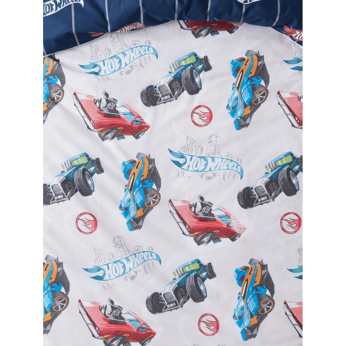3 Hot Wheels Kids Quilt Cover Set
 - Double Bed
 - Blue, 3 of 4