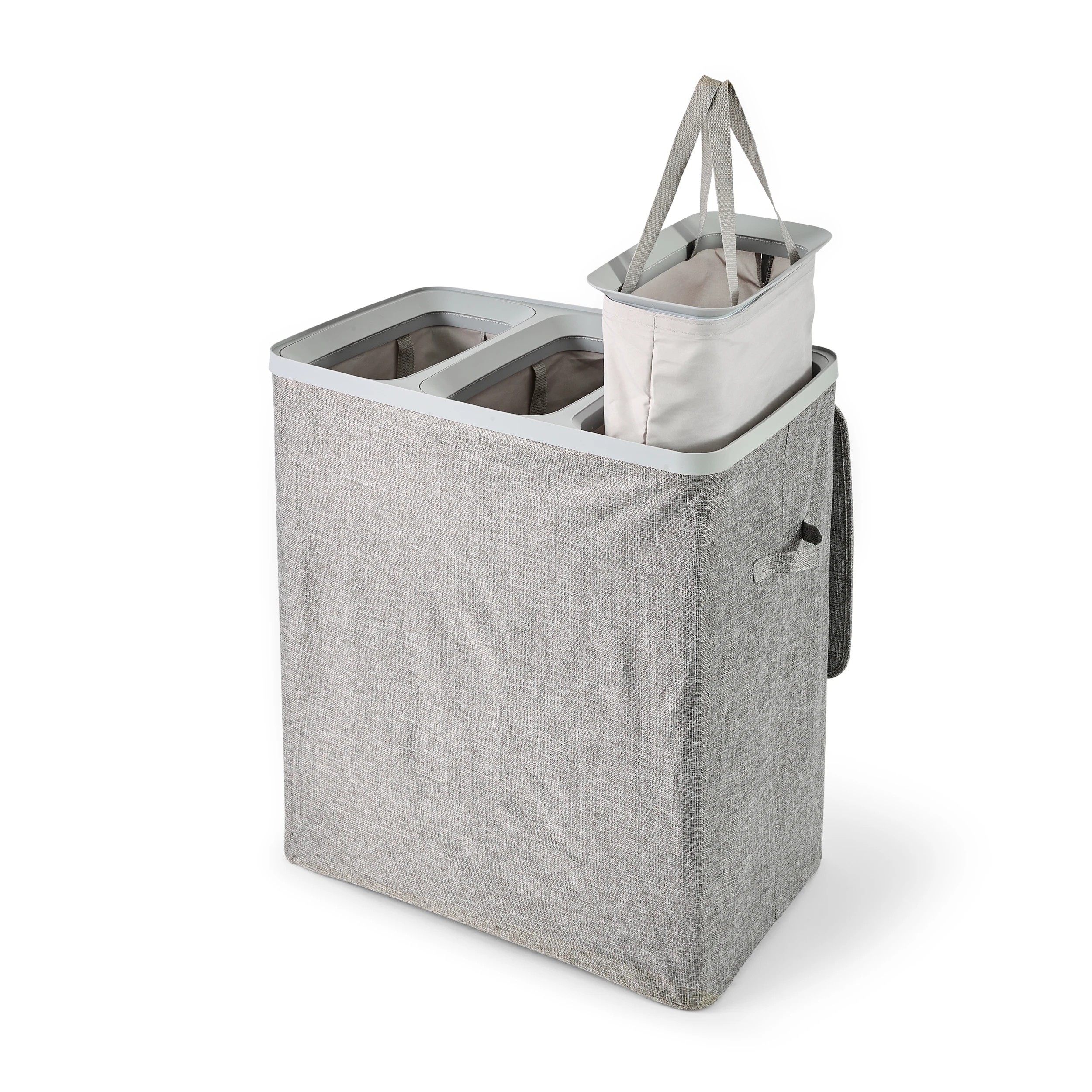 7 Triple Section Laundry Hamper, 7 of 9