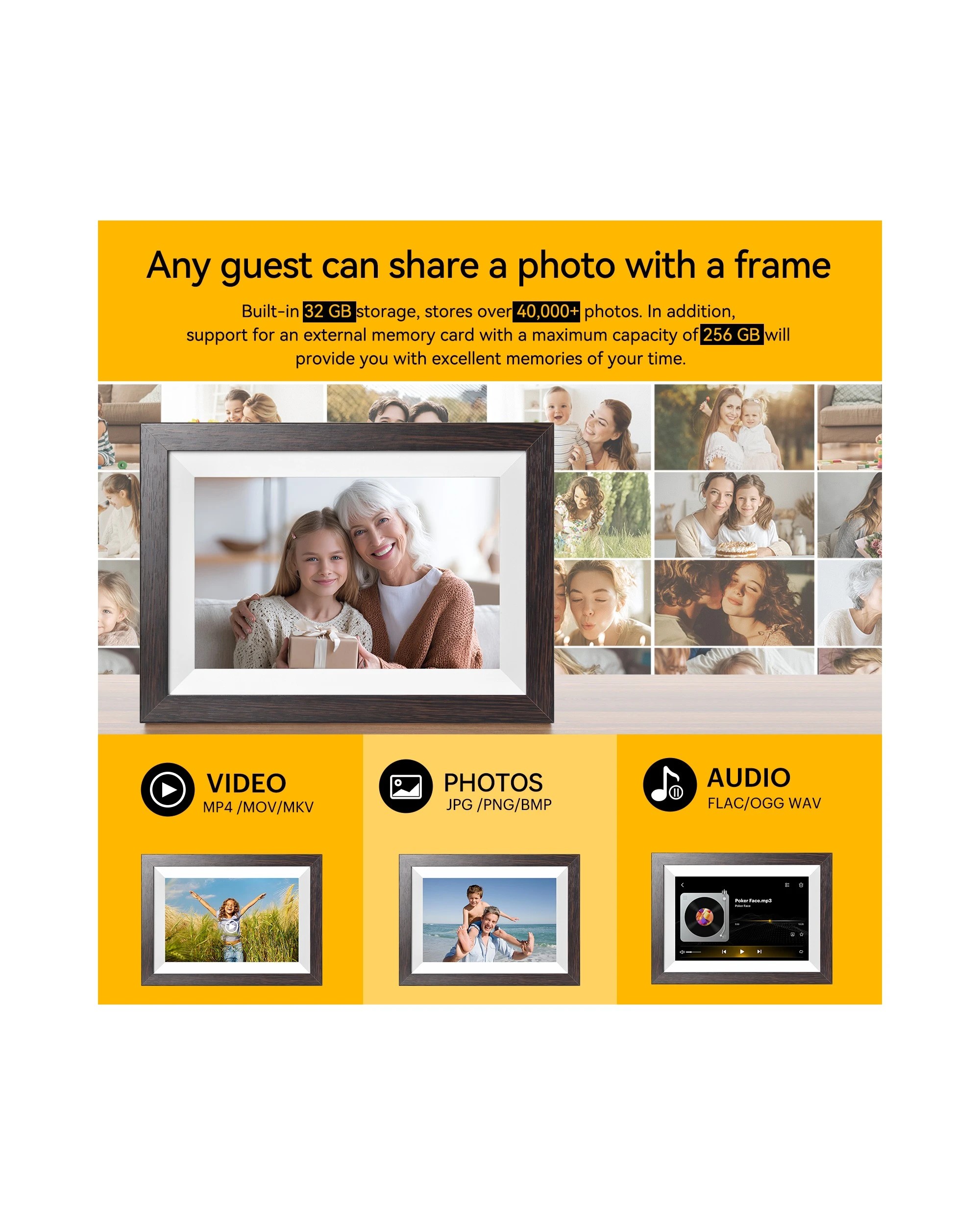 6 Kodak RCF-1012W 10.1 Inch Wi-Fi Photo Frame 32GB, 6 of 8