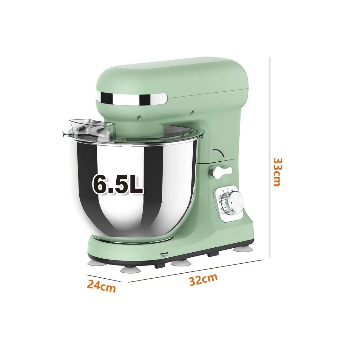7 Advwin Green Stand Mixer 6.5L, 7 of 7