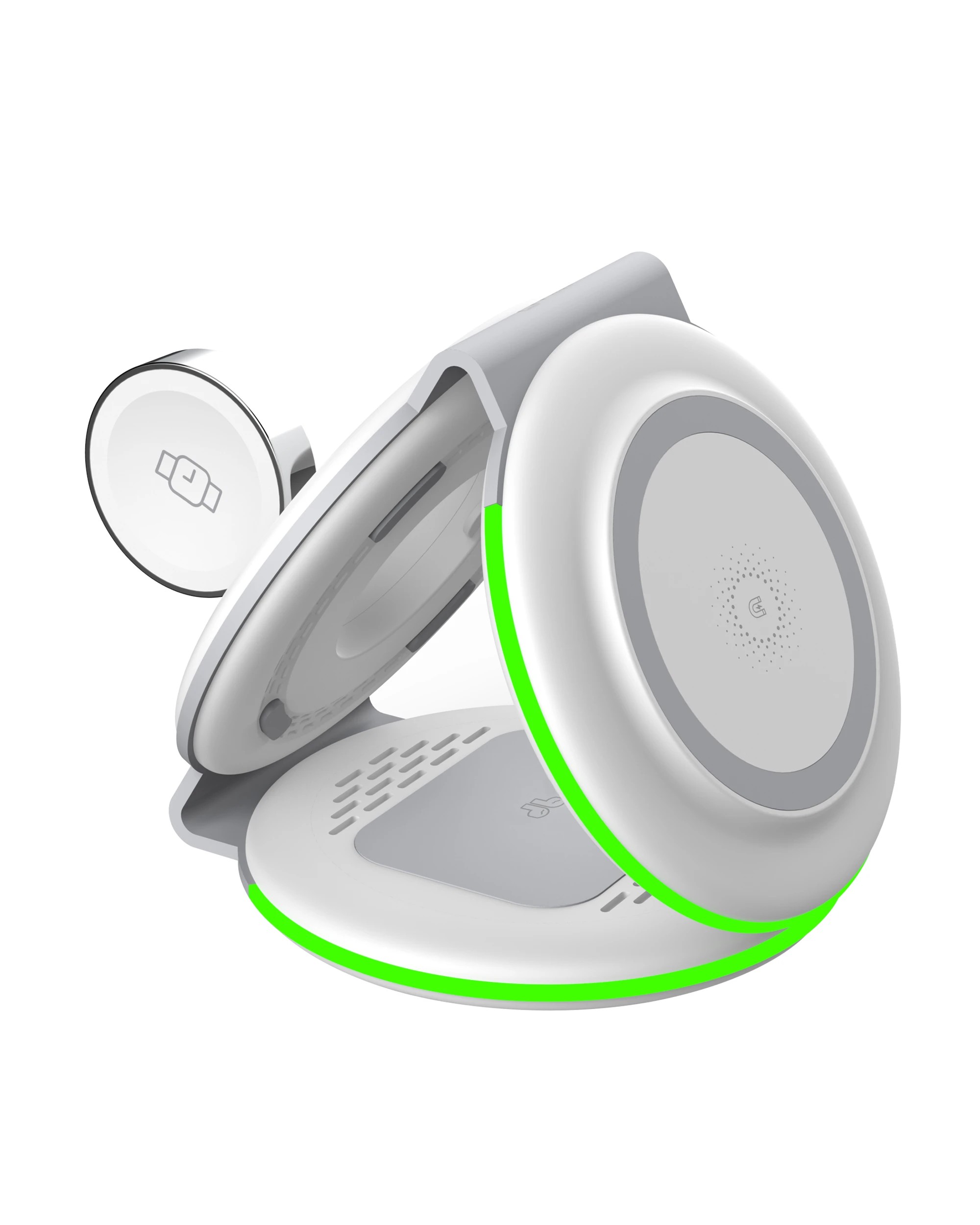 2 TODO 3 in 1 Wireless Phone Charger 15W Fast Charge Earphone Watch Magnetic Charge, 2 of 8