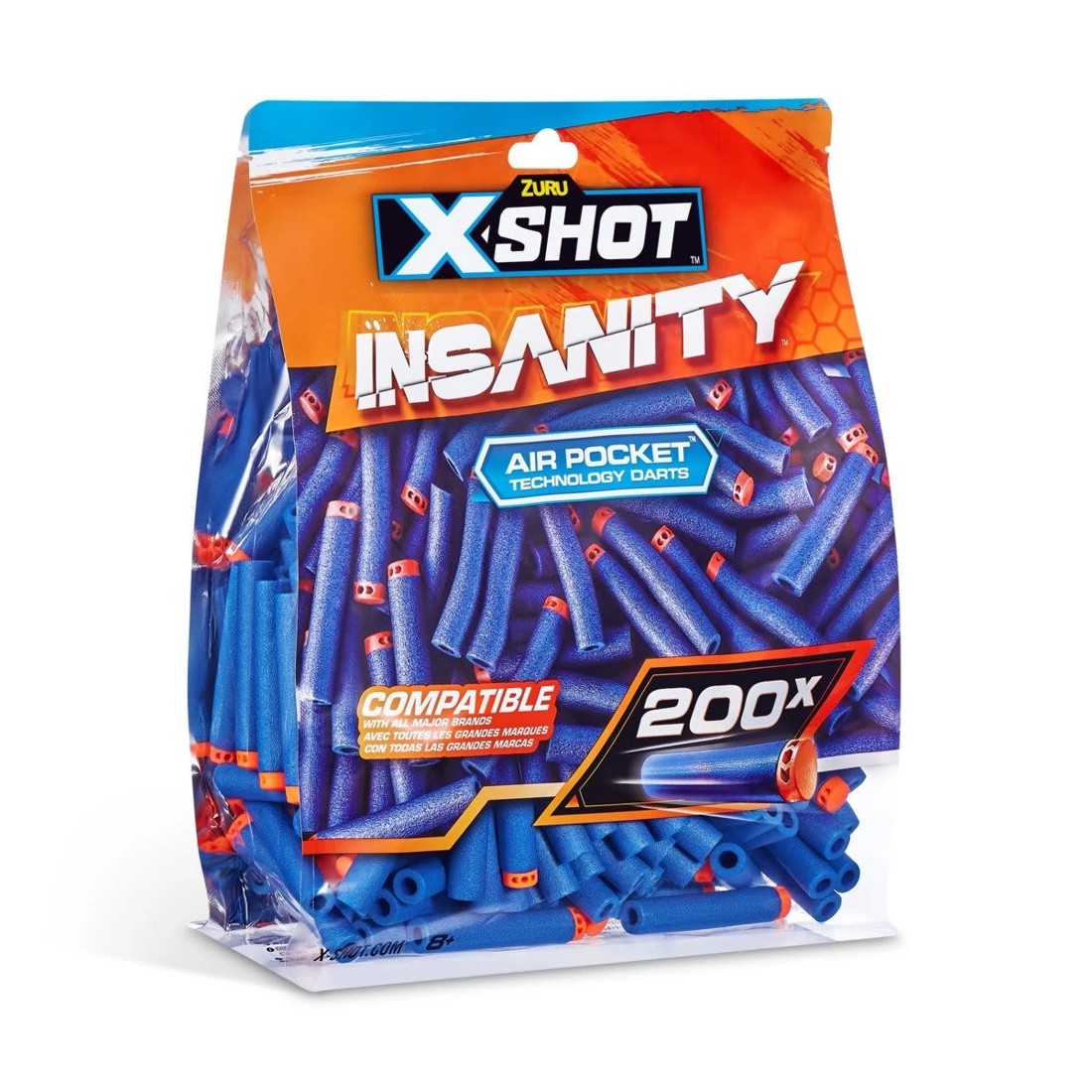 3 200 Piece Zuru X-Shot Insanity Darts Refill Pack, 3 of 8