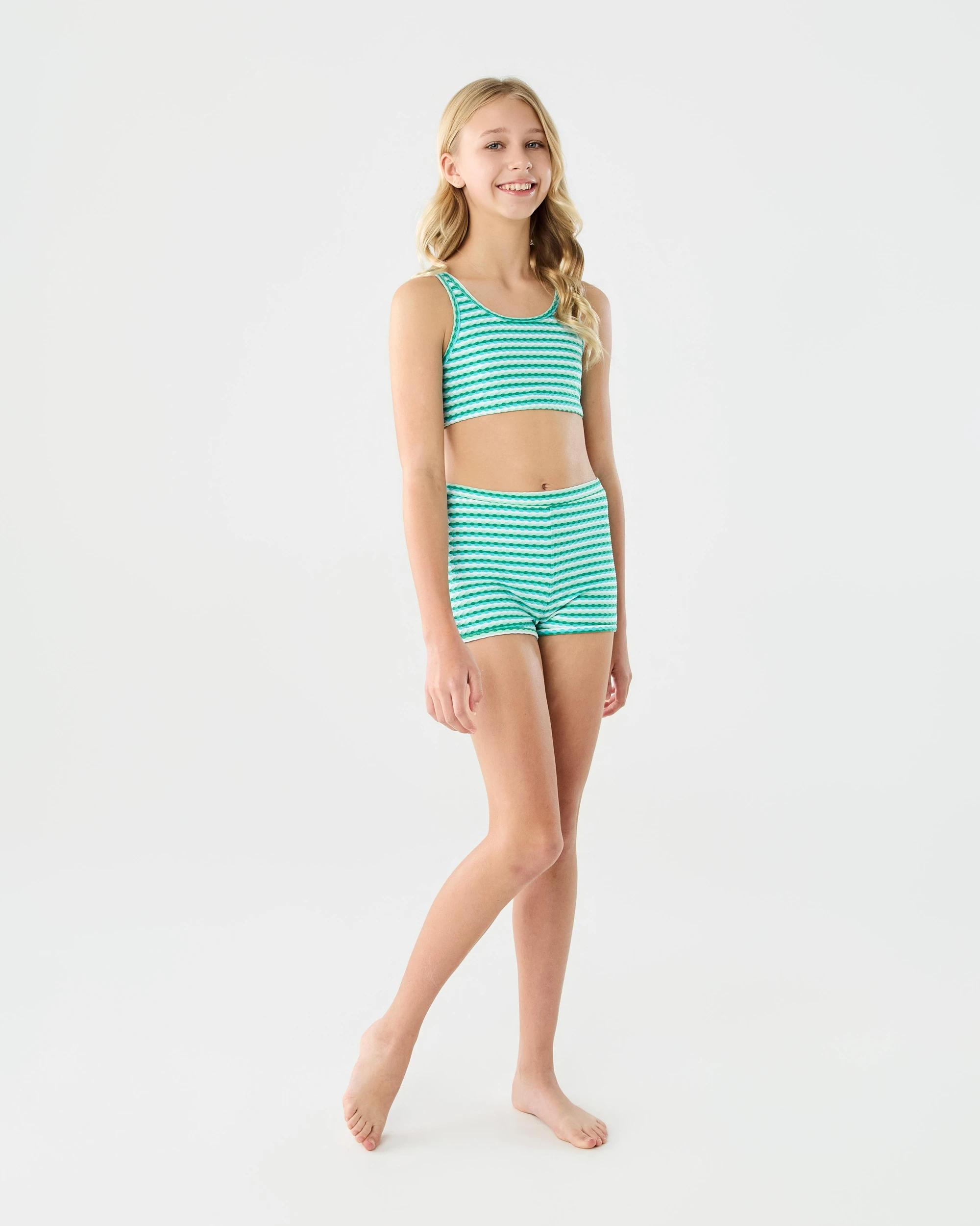 7 3 Piece Swim Set Grn Strp, 7 of 7