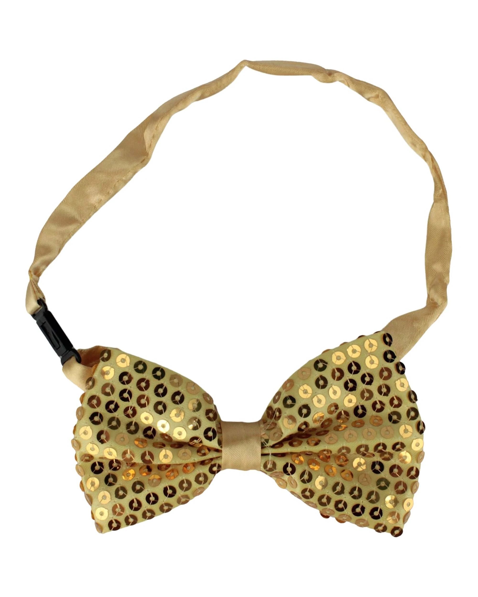 1 JD Party Sequin Bow Tie - One Size - Gold, 1 of 2