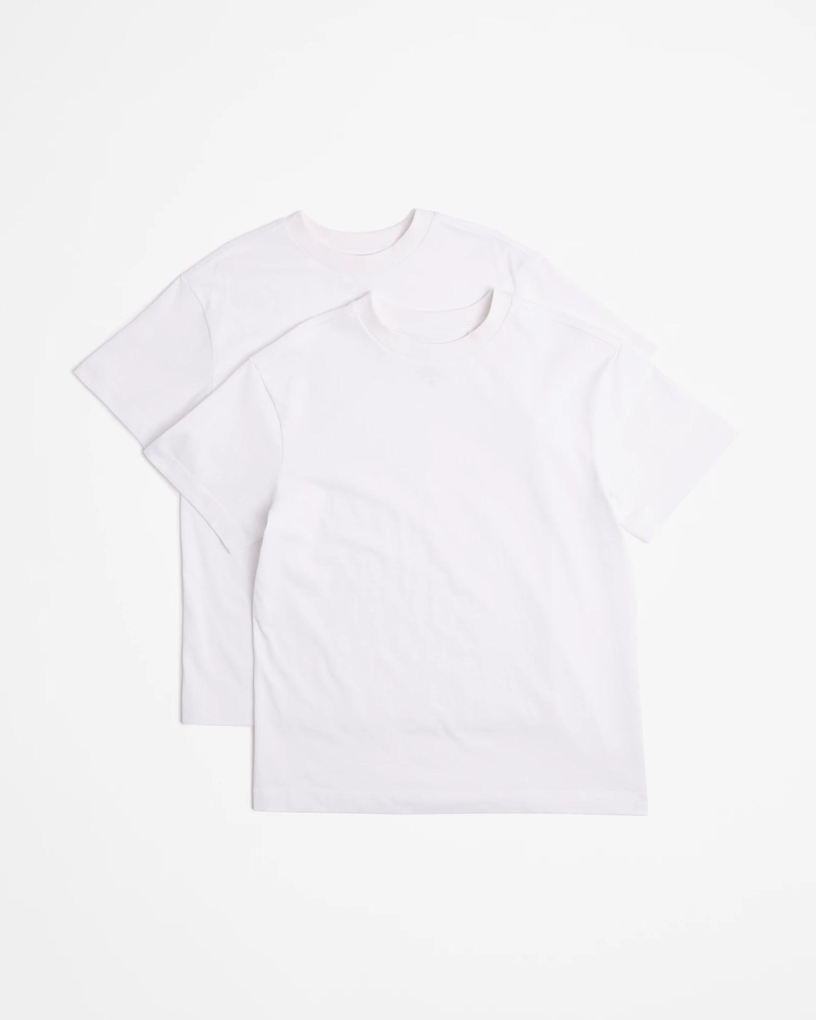 4 Target Australian Cotton T-shirt 2 Pack WHITE, 4 of 5