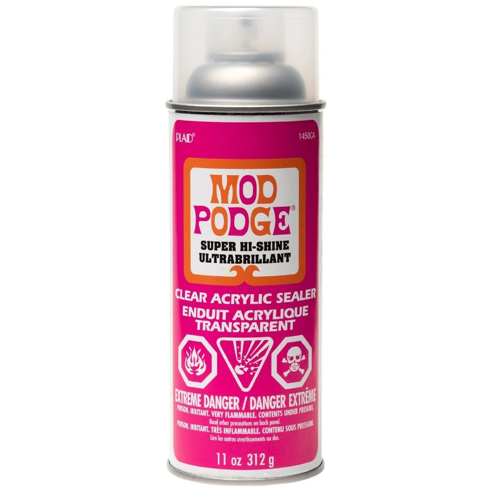 1 Mod Podge Hi-Shine Aerosol Acrylic Sealer Gloss 312g, 1 of 2