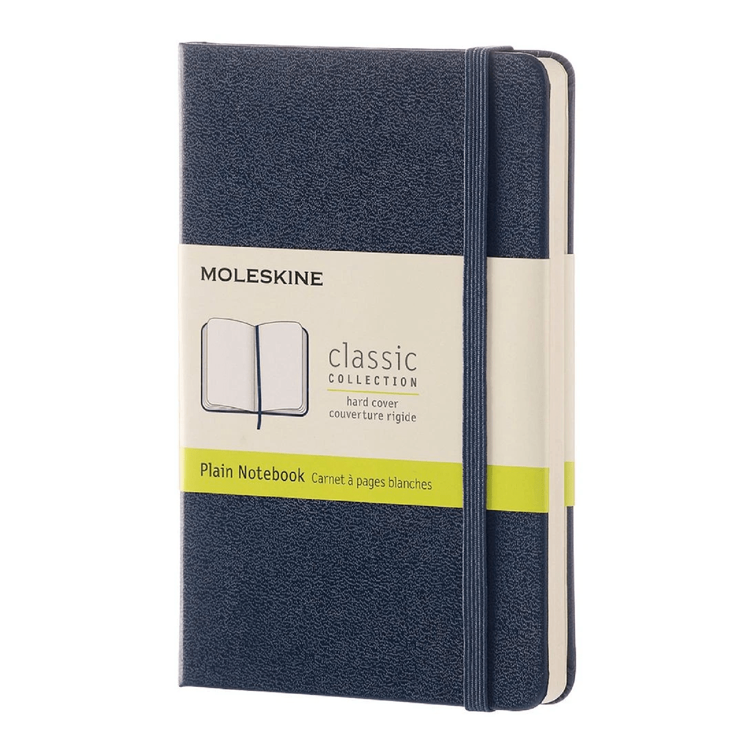 1 Moleskine Hard Cover Pocket Notebook Plain Blue, 1 of 1