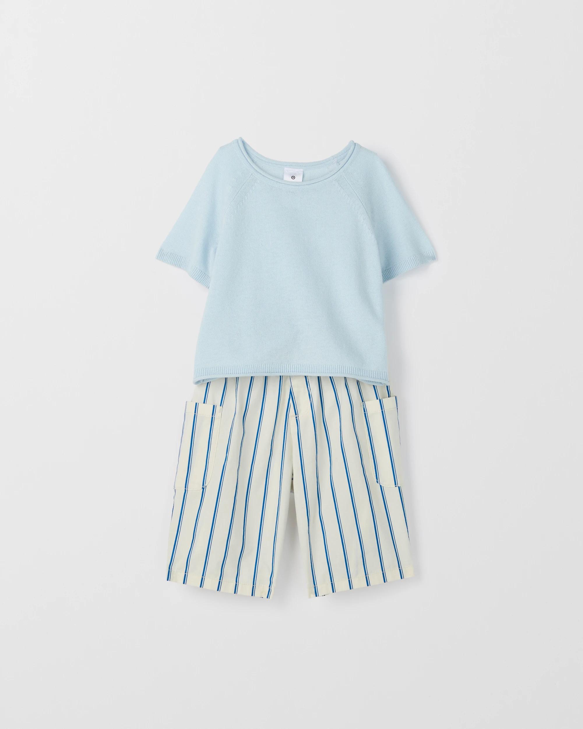 3 Target Baby Baby Top & Pants 2 Piece Set BLUE, 3 of 5