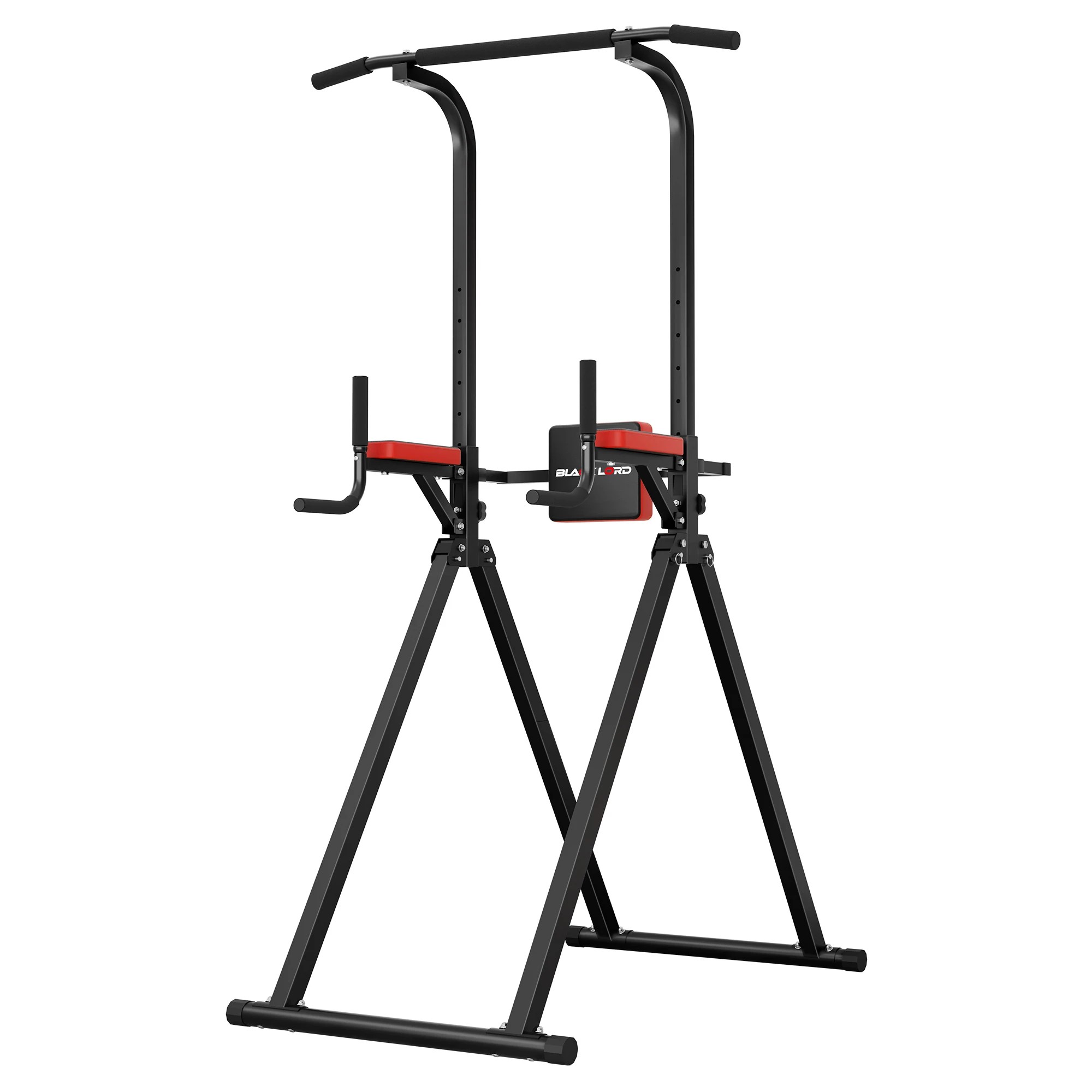 1 Black Lord Power Tower Chin Up Bar Pull Up Weight Bench Home Gym Foldable, 1 of 9