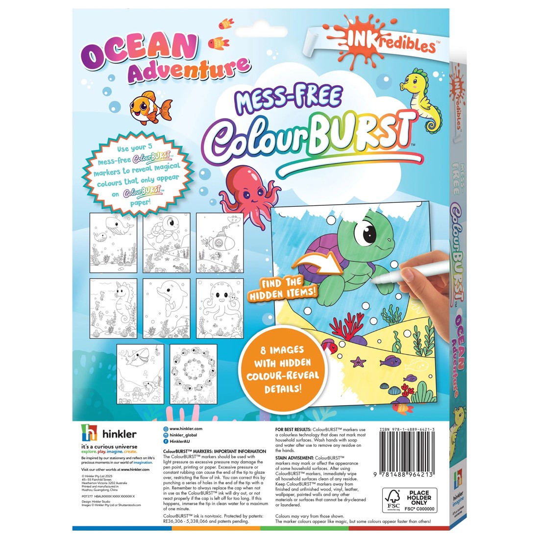 2 INKredibles Mess-Free ColourBurst Ocean Adventures Activity Kit - Book, 2 of 6