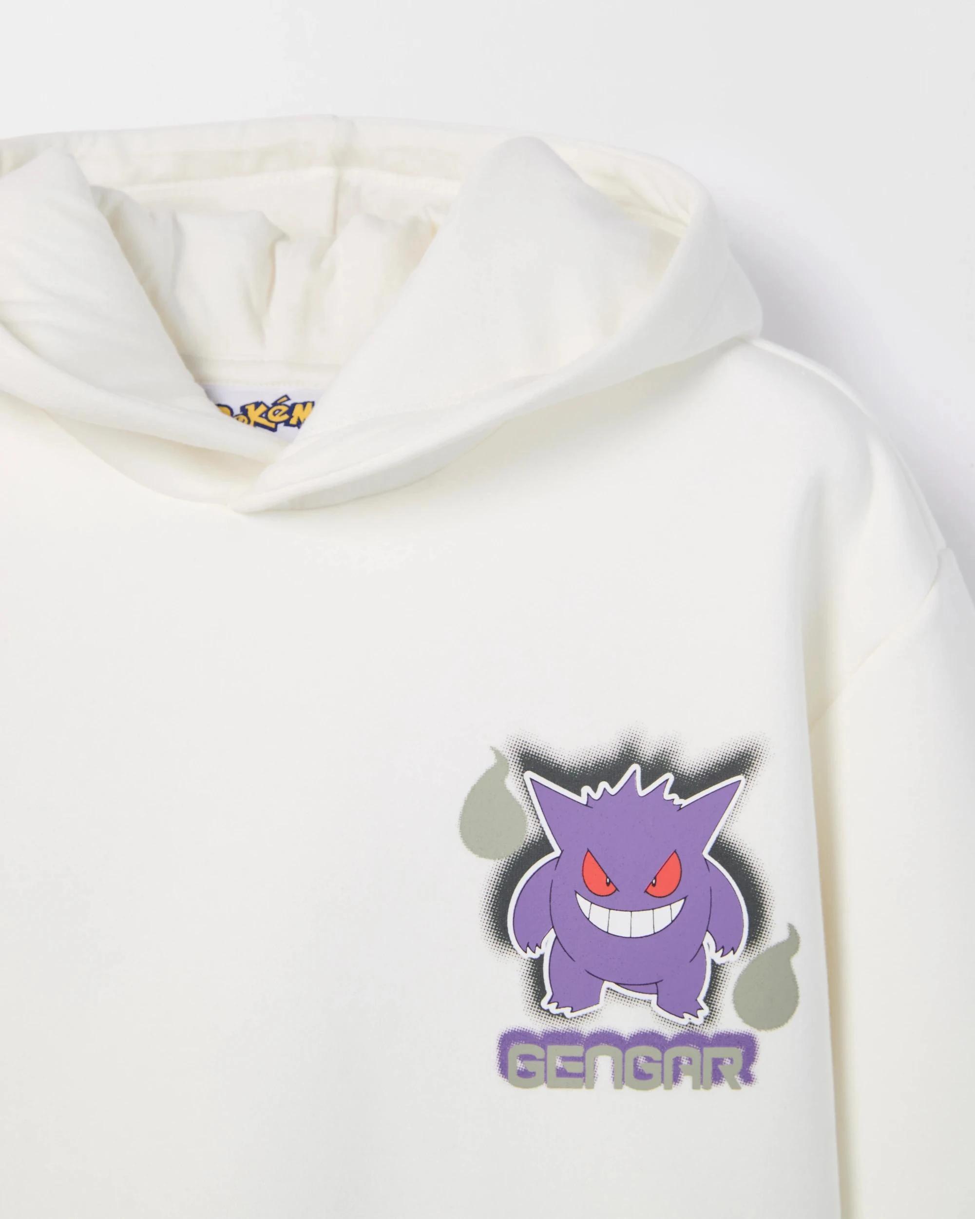 5 Pokemon Australian Cotton Blend Popover Hoodie OFF WHITE, 5 of 6