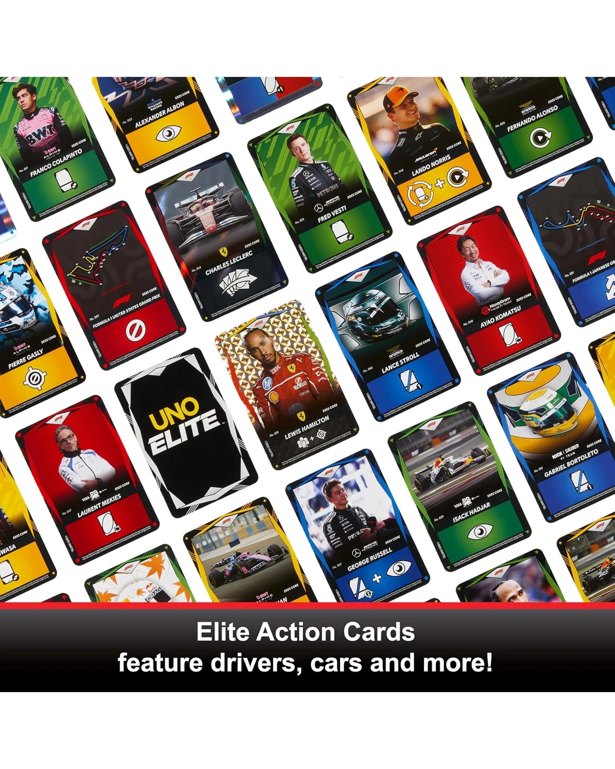 4 Uno Elite Formula 1 2025 Core Edition Booster Set Card Game, 4 of 6