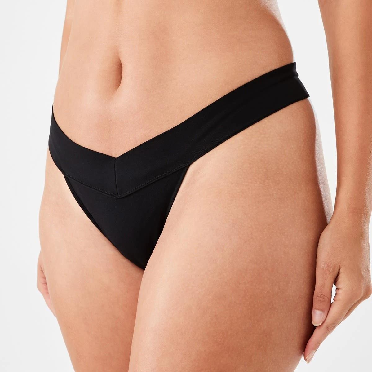 5 3 Pack V-Front Seamfree G-string Briefs BLACK, BLACK, VIOLET ICE, 5 of 6