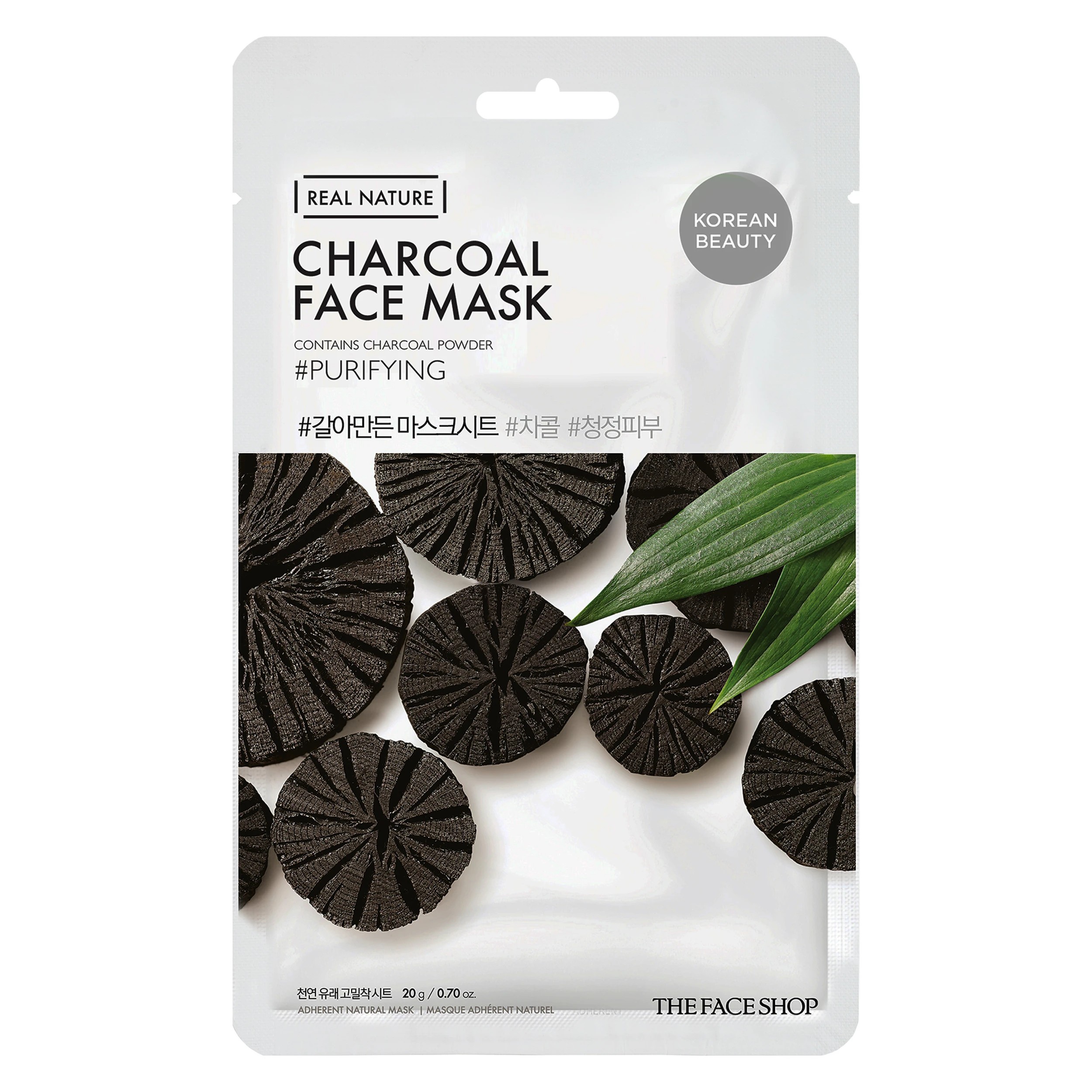 1 The Face Shop Real Nature Charcoal Face Mask 20g, 1 of 5