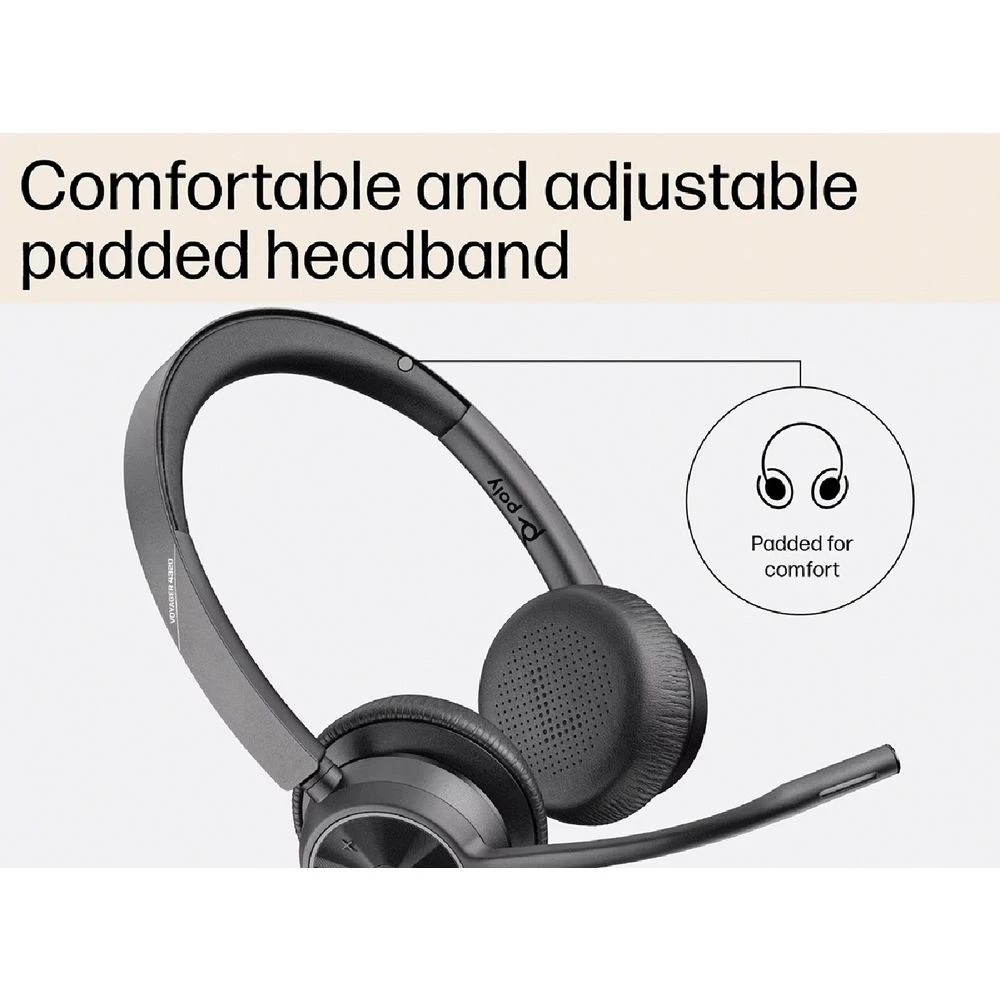 5 Poly Voyager 4320 Headset Black, 5 of 5