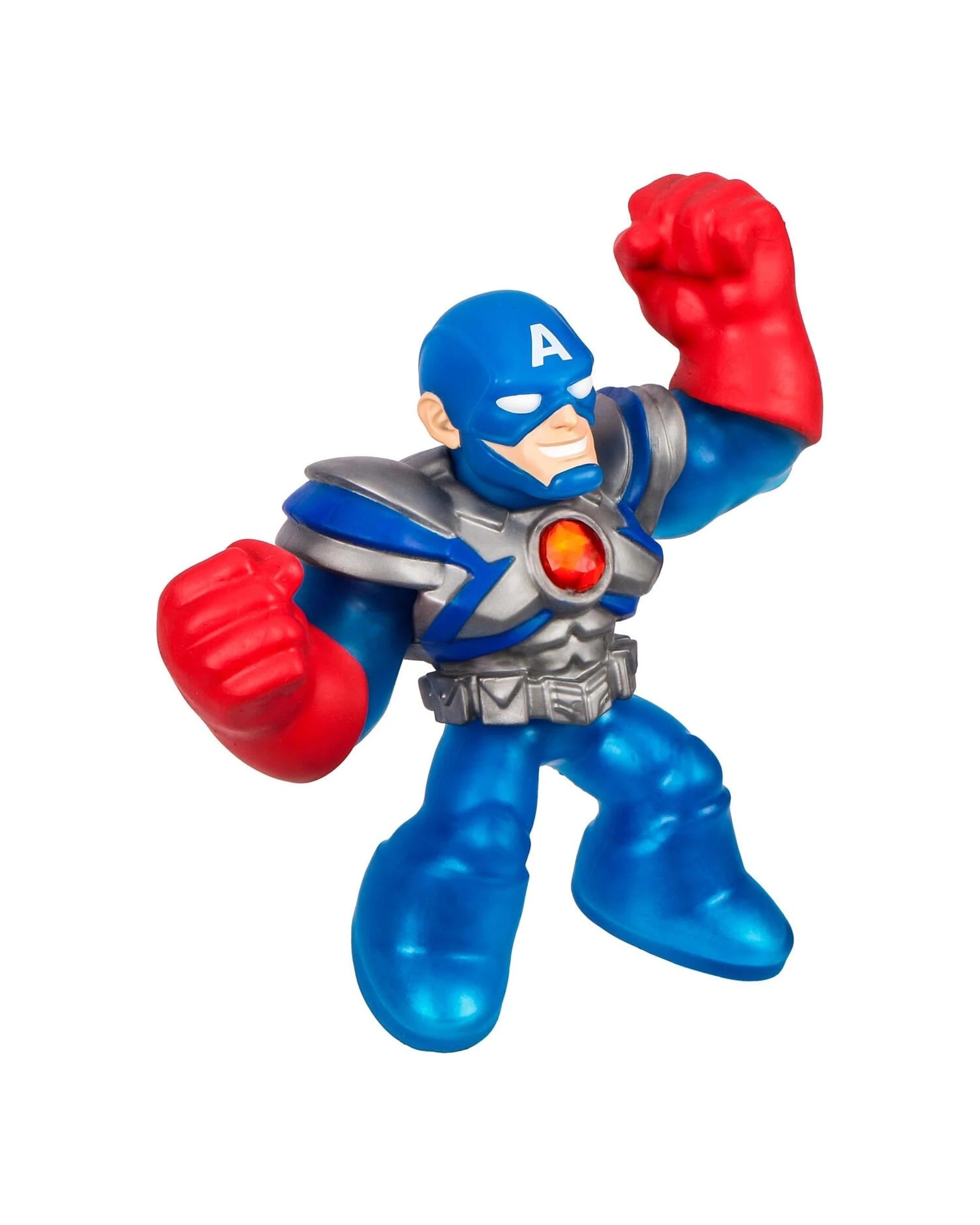 3 Heroes of Goo-Jit-Zu Marvel Series 11 Infinity Armor Captain America Hero Pack, 3 of 4