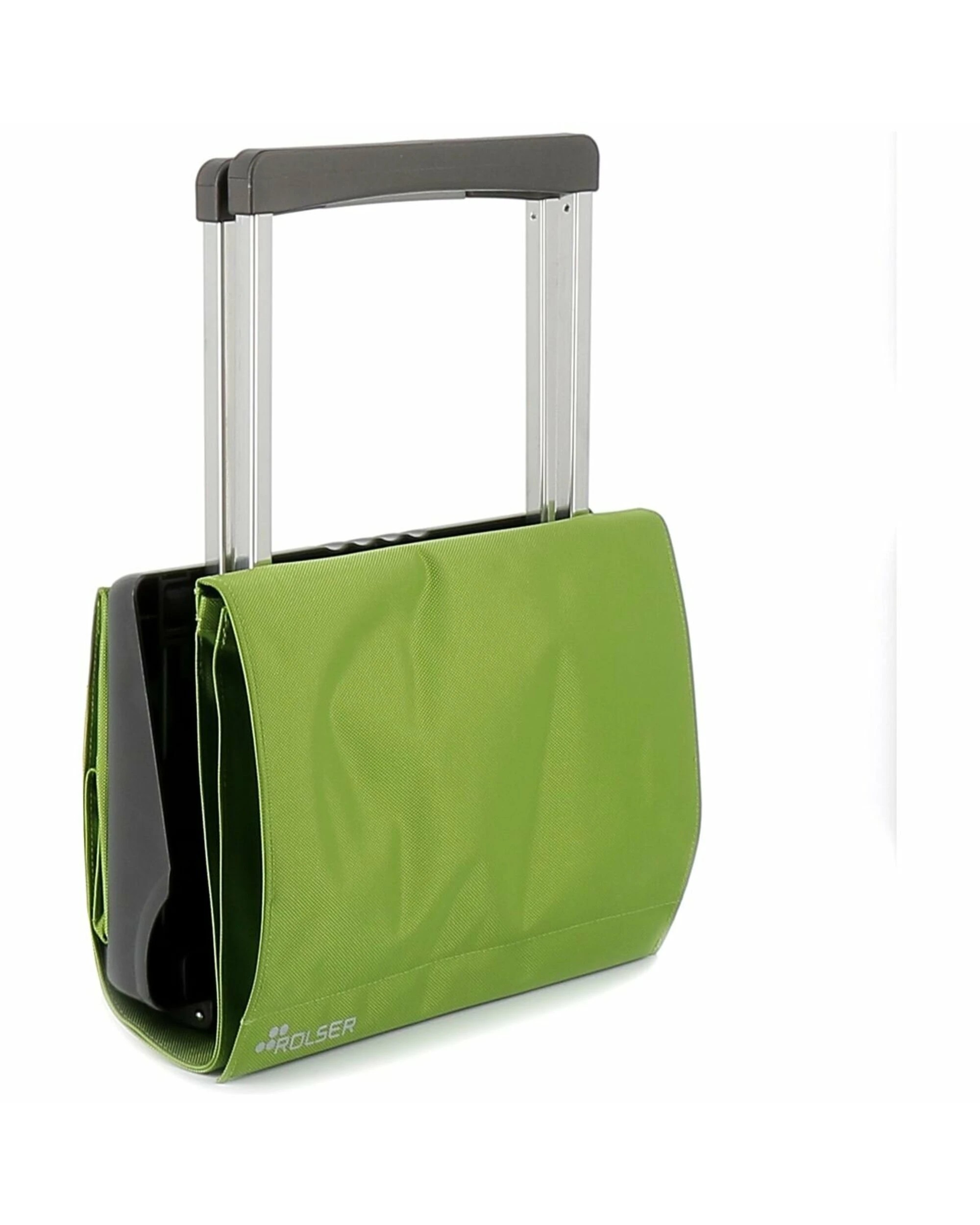 5 Rolser Plegamatic MF Folding 2 Wheel Trolley Lime, 5 of 5