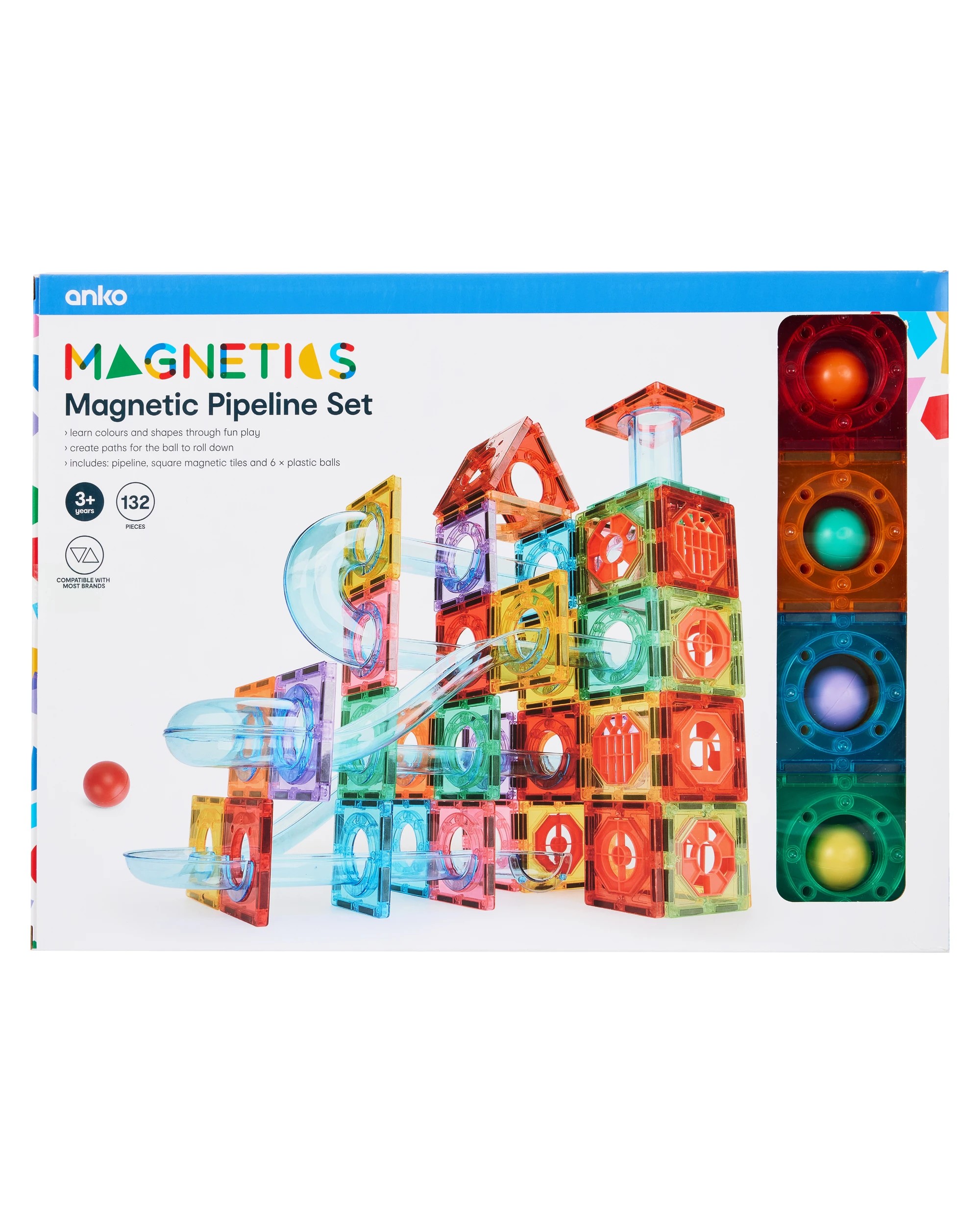 6 132 Piece Magnetic Pipeline Set, 6 of 7