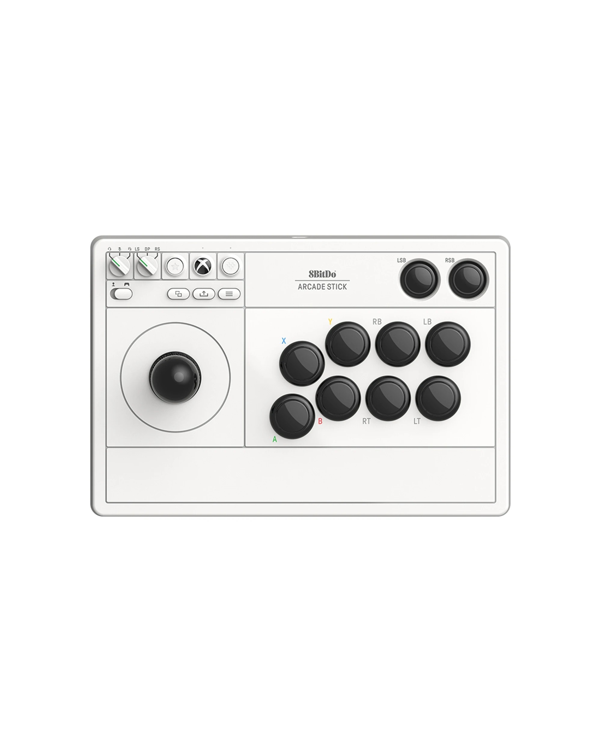 1 8bitdo Arcade Stick Wired Wireless Controller For Xbox Windows White Edition - White, 1 of 6