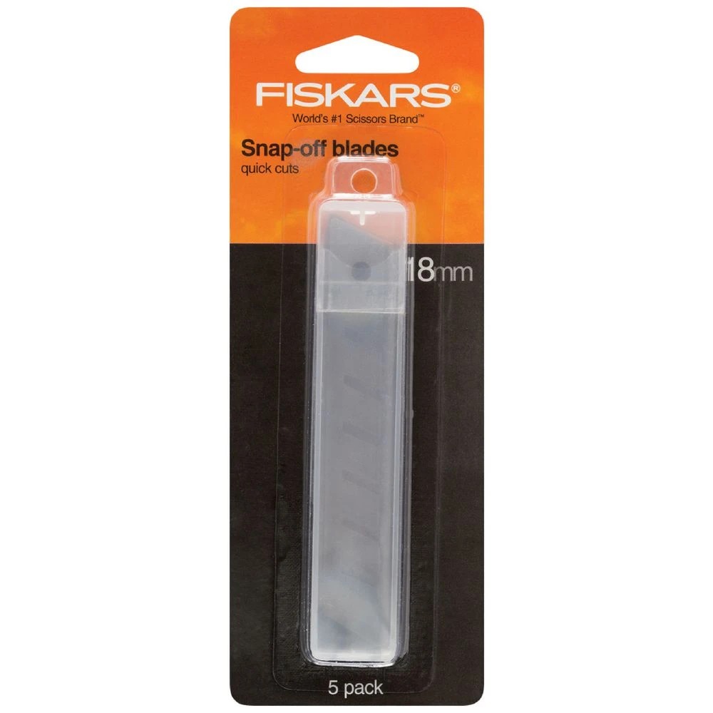 1 Fiskars Replacement Blades for 18mm 5 Pack, 1 of 3