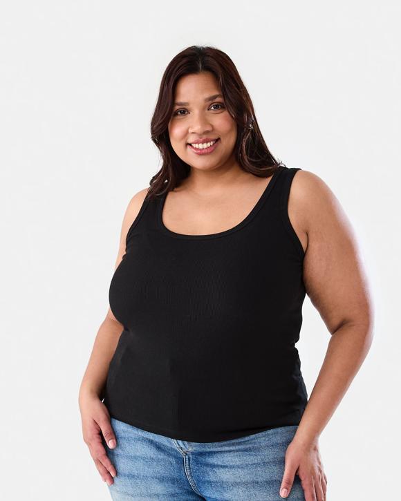 Curve Sleeveless Rib Tank
