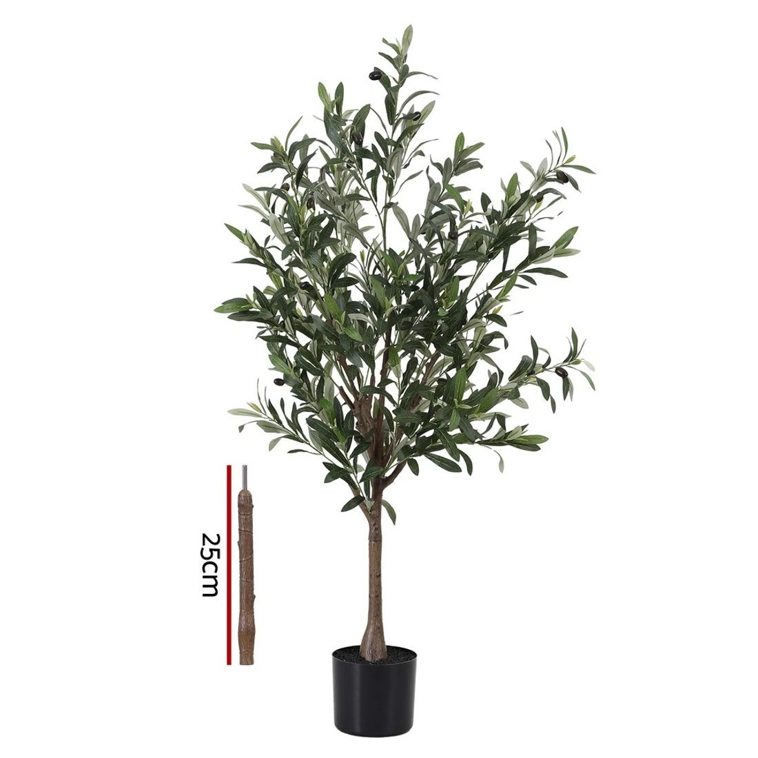 3 Artiss 155cm Artificial Olive Tree Faux Trees Indoor Decor Artificial Plants Lifelike Plant - Green, 3 of 9
