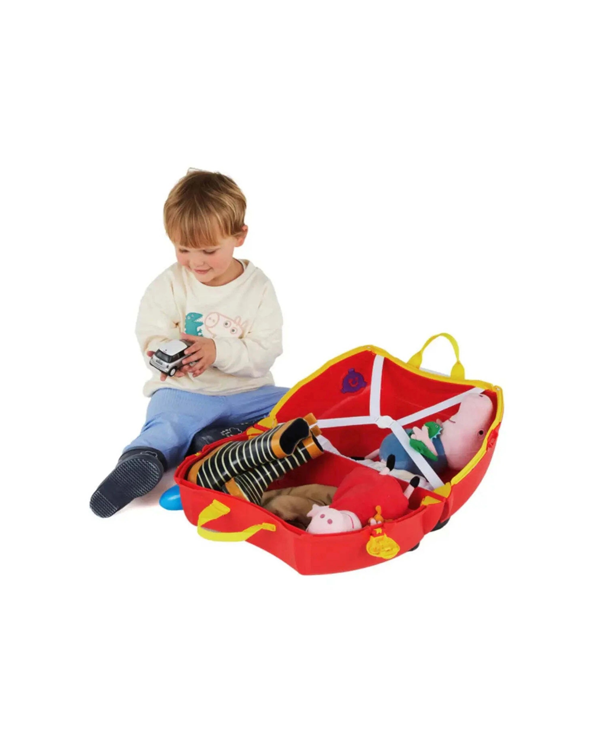 5 Trunki Peppa Pig Ride on Suitcase Carry On Bag Kids - Red, 5 of 7