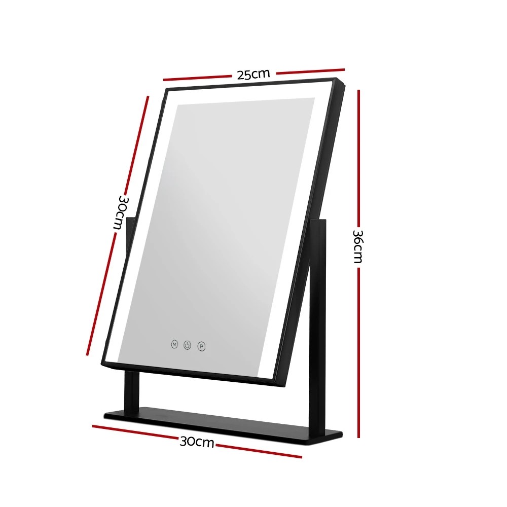 2 Embellir Makeup Mirror 25x30cm Hollywood Vanity with LED Light Rotation - Multi, 2 of 7