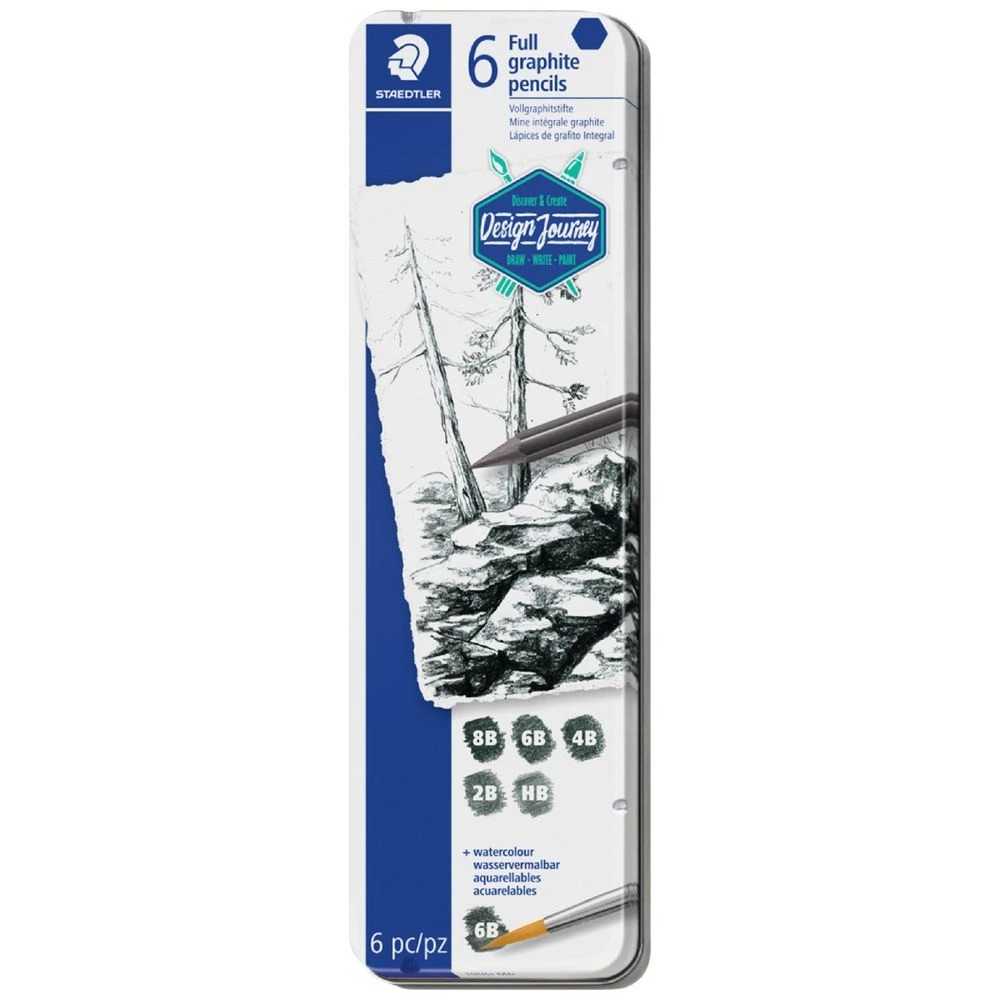 1 Staedtler Mars Full Graphite Pencils 6 Pack, 1 of 1