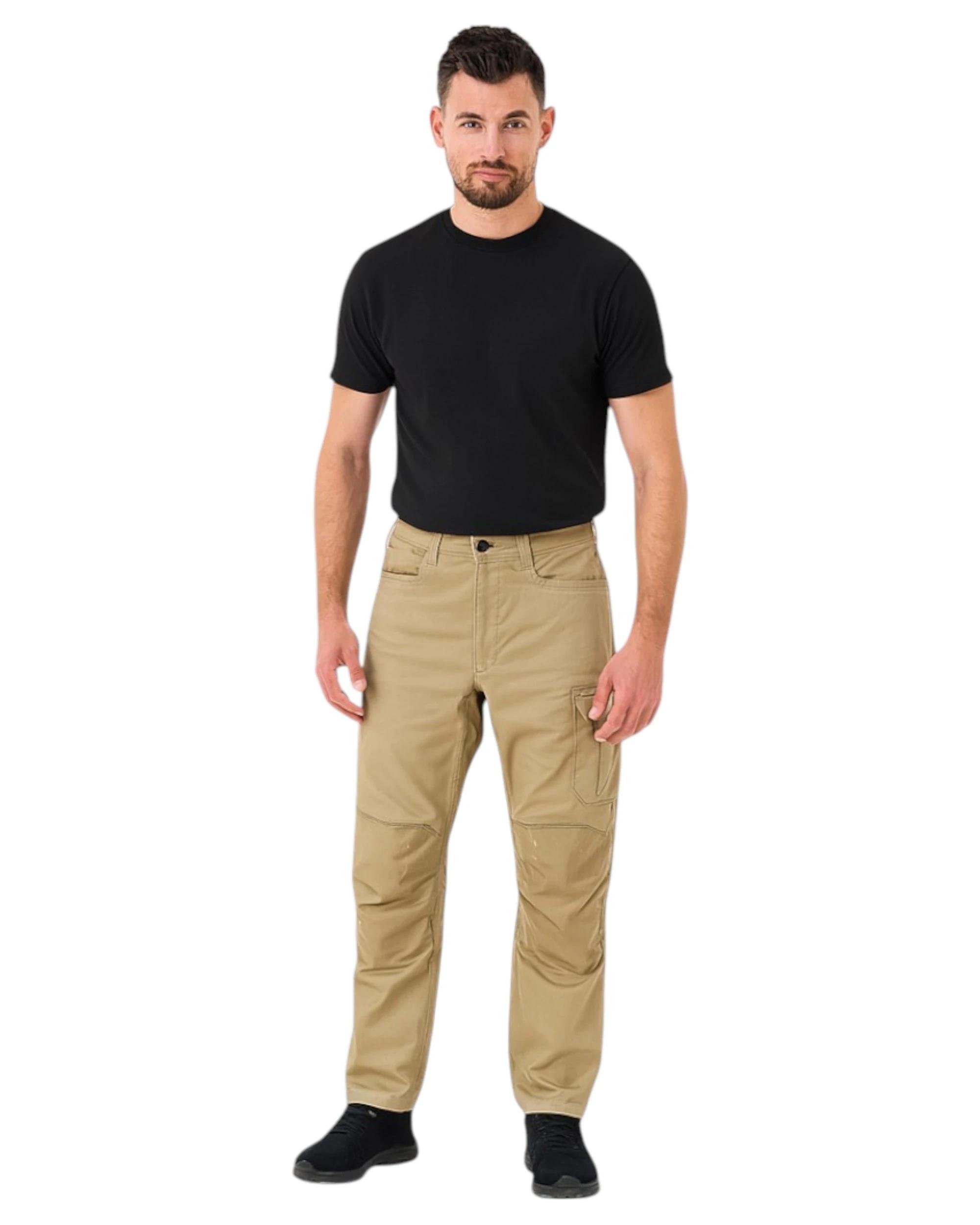 3 Hard Yakka Mens Legends Cargo Pant KHAKI, 3 of 4
