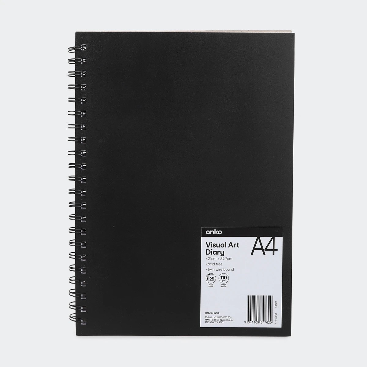 1 A4 Visual Art Diary - Black, 1 of 5