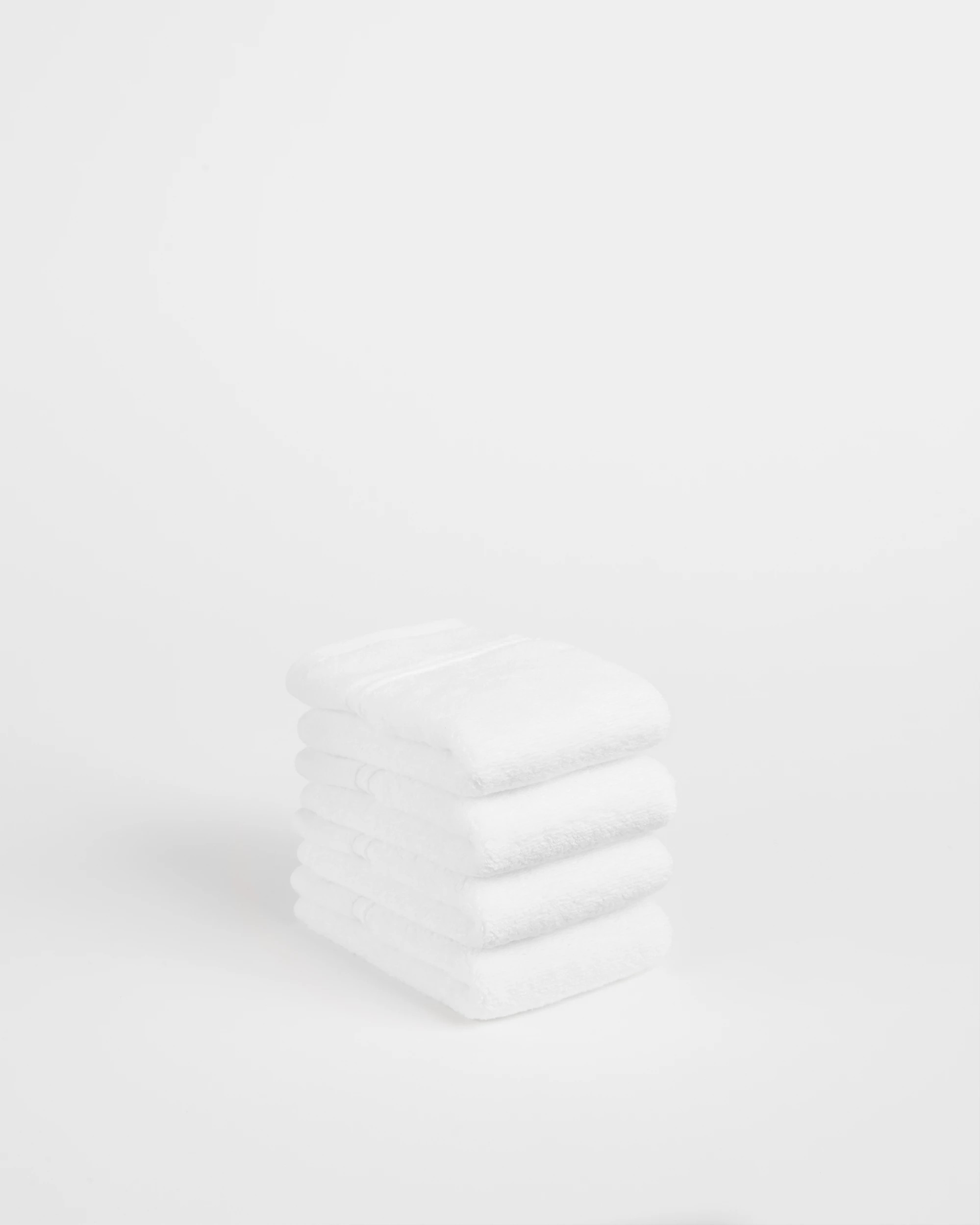 1 Target Luxury Egyptian Cotton Pile Face Washer 4 Pack - White, 1 of 4