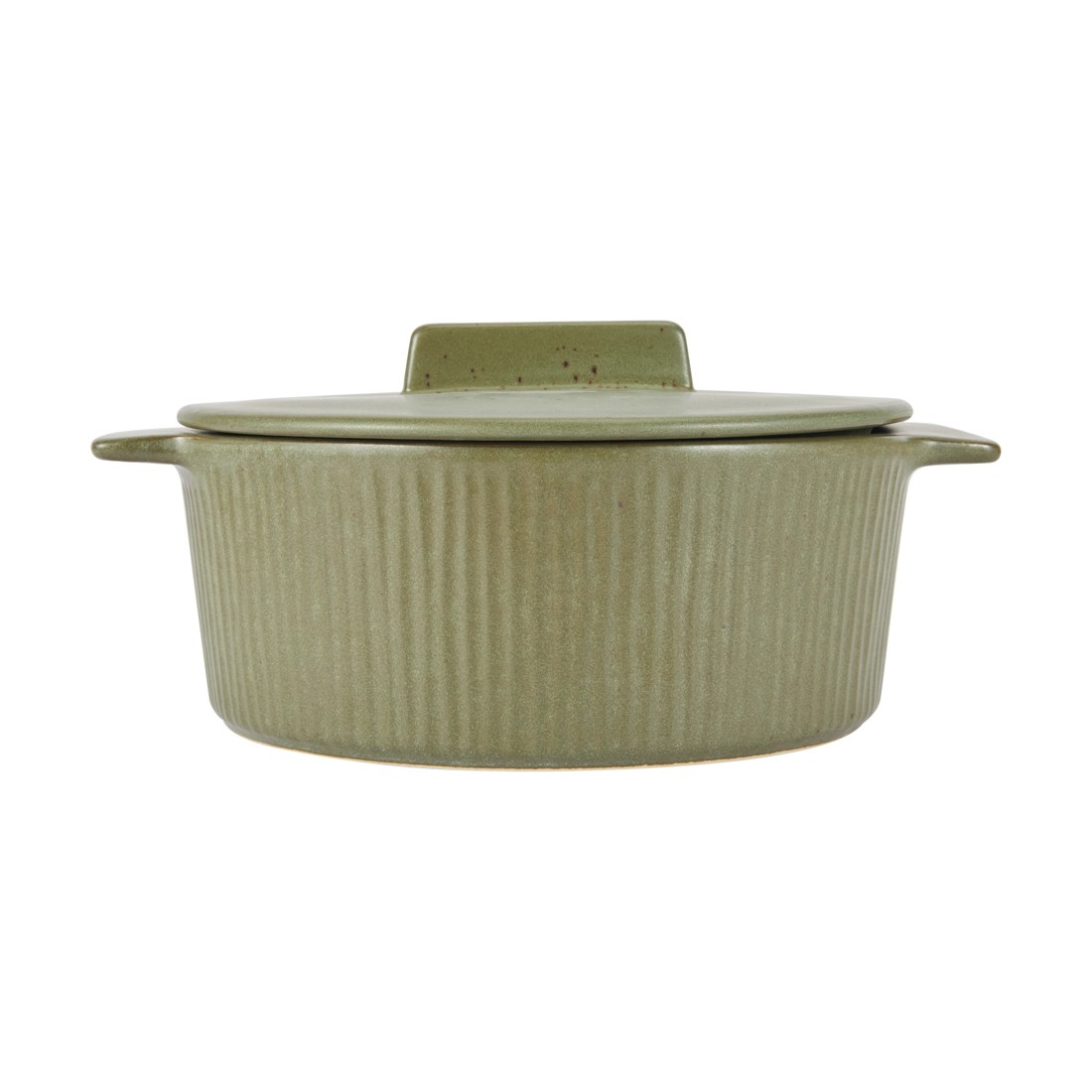 1 Ceramic Casserole - Olive, 1 of 6