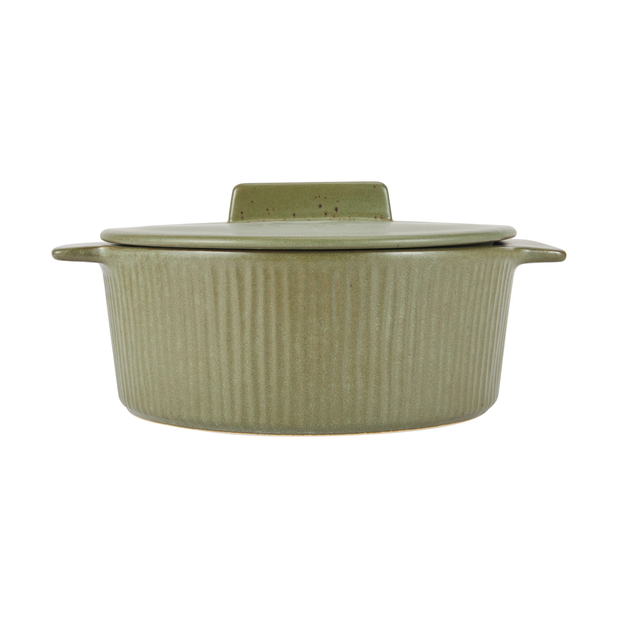 1 Ceramic Casserole - Olive, 1 of 6